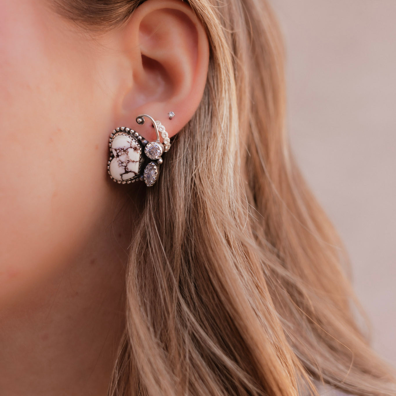 Wild Butterfly in Desert Rings & Earrings-Earrings-Krush Kandy, Women's Online Fashion Boutique Located in Phoenix, Arizona (Scottsdale Area)