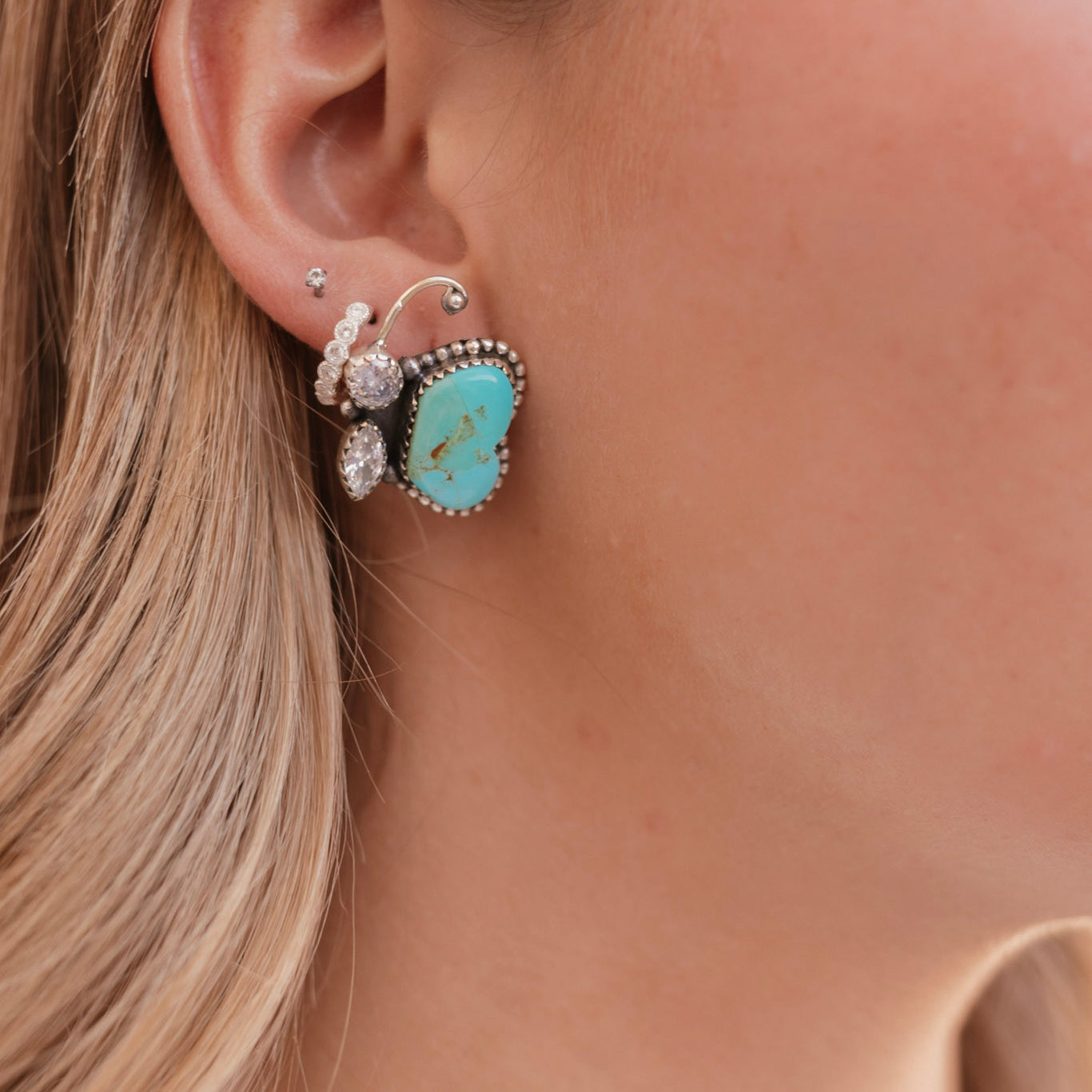 Wild Butterfly in Desert Rings & Earrings-Earrings-Krush Kandy, Women's Online Fashion Boutique Located in Phoenix, Arizona (Scottsdale Area)