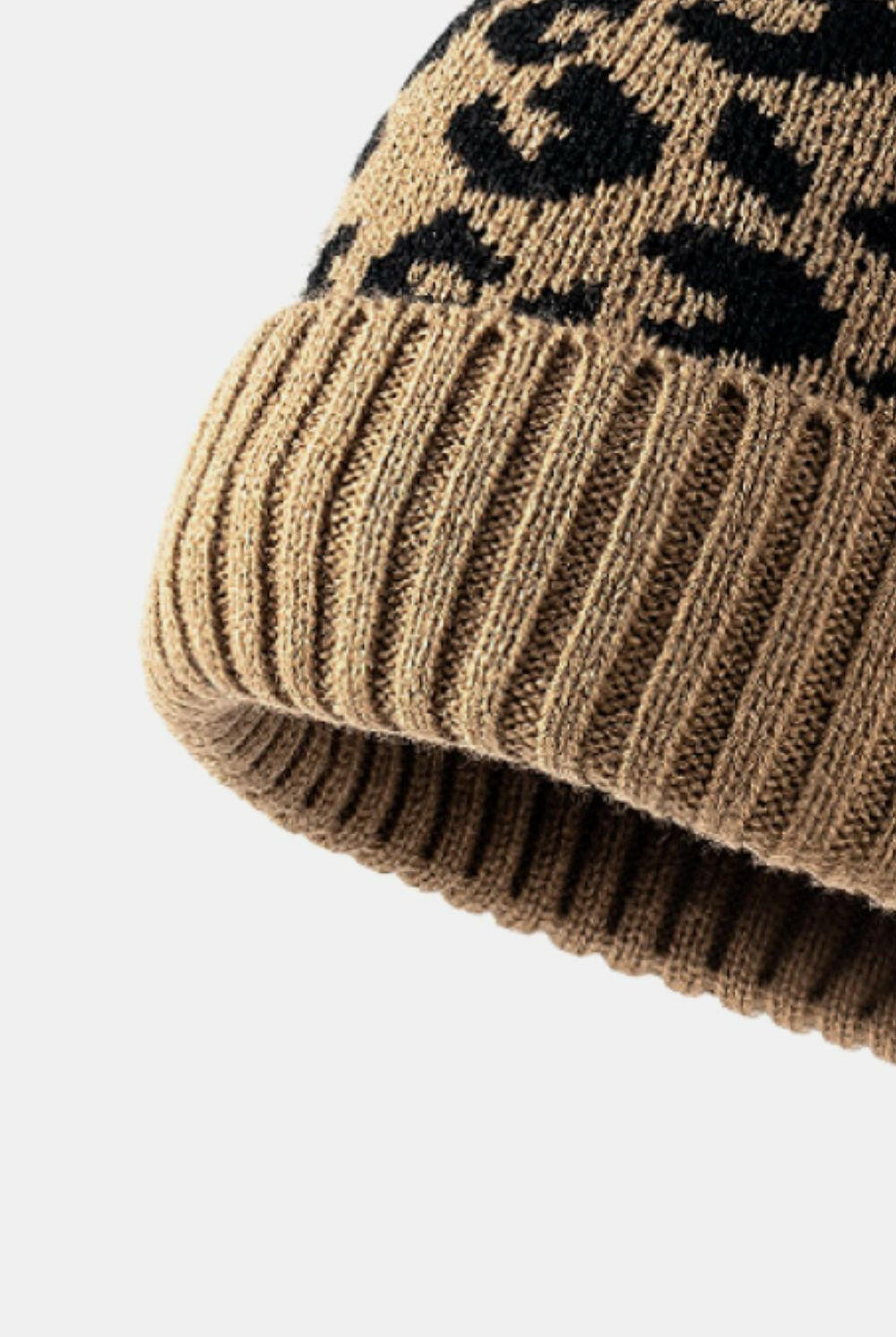 Leopard Pom-Pom Cuffed Beanie-Krush Kandy, Women's Online Fashion Boutique Located in Phoenix, Arizona (Scottsdale Area)