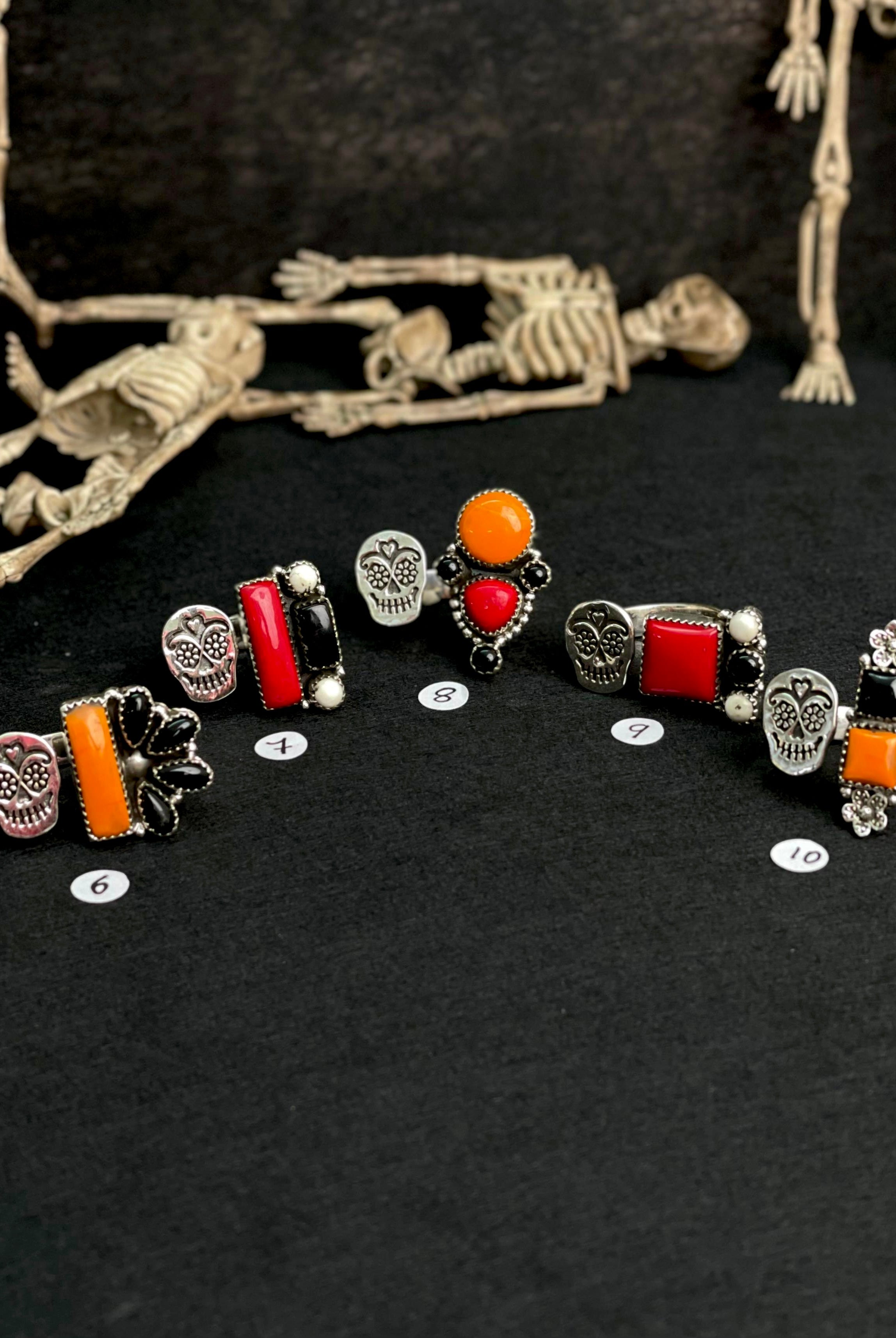 Halloween Rings Rosarita & Black Onyx sno 14-Rings-Krush Kandy, Women's Online Fashion Boutique Located in Phoenix, Arizona (Scottsdale Area)