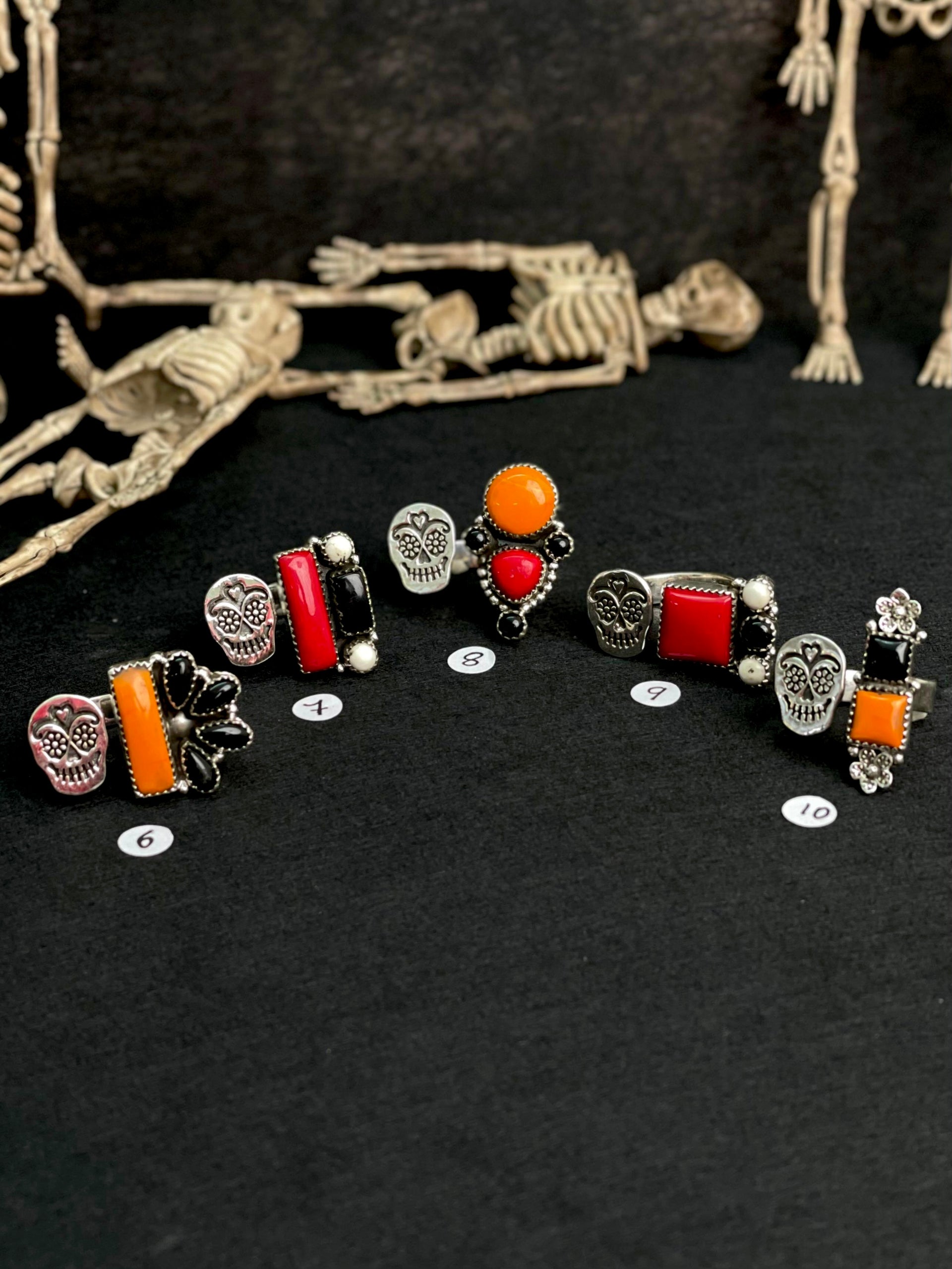 Halloween Rings Rosarita & Black Onyx sno 14-Rings-Krush Kandy, Women's Online Fashion Boutique Located in Phoenix, Arizona (Scottsdale Area)