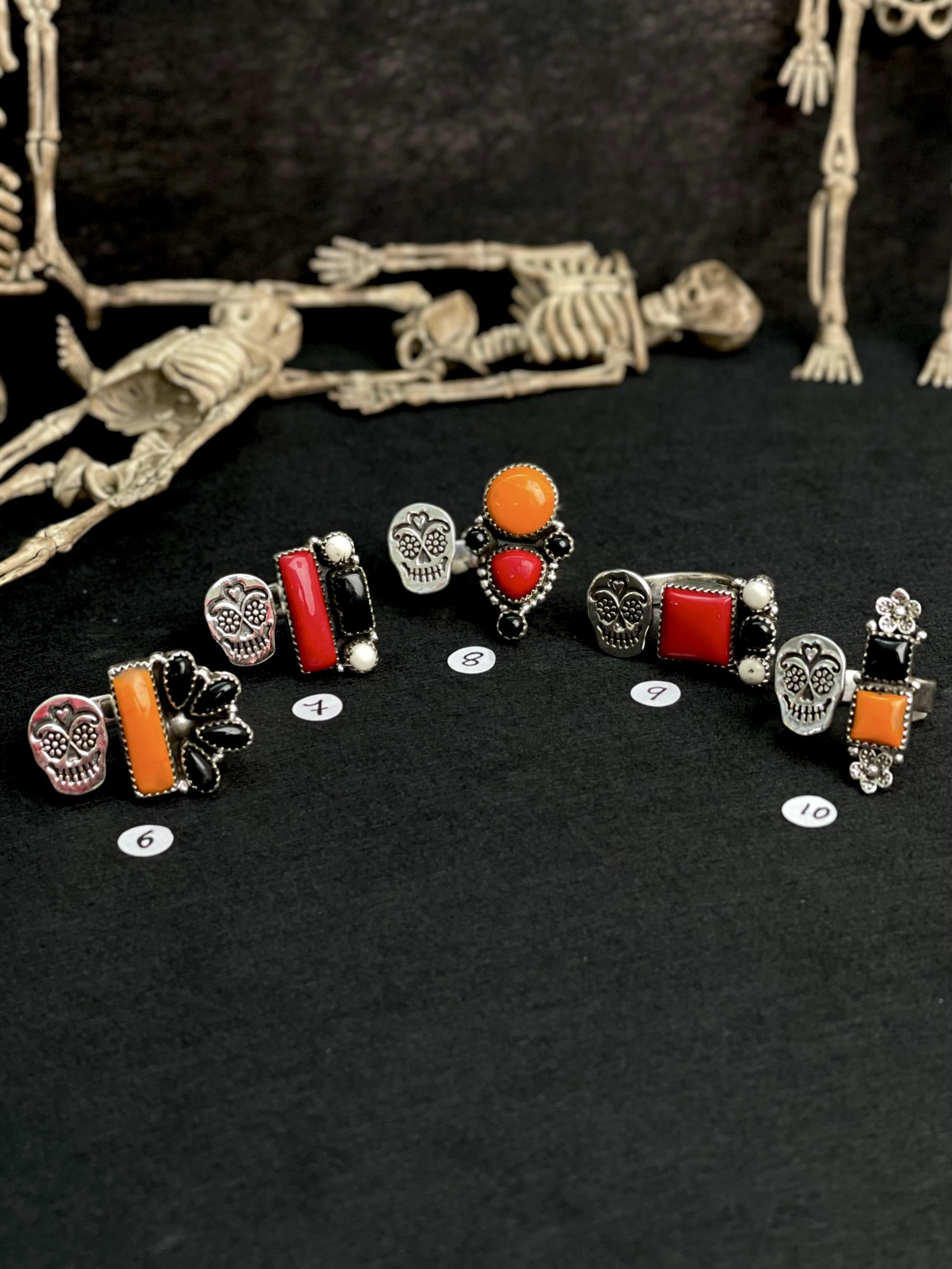 Halloween Rings Rosarita & Black Onyx sno 14-Rings-Krush Kandy, Women's Online Fashion Boutique Located in Phoenix, Arizona (Scottsdale Area)