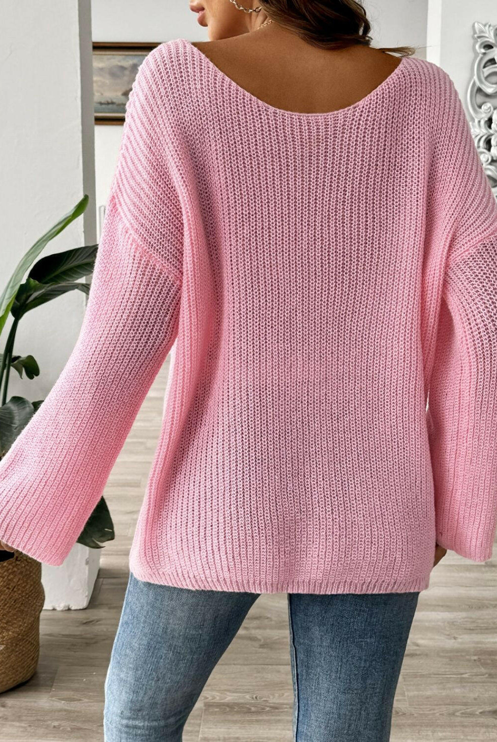 Round Neck Long Sleeve Sweater-Krush Kandy, Women's Online Fashion Boutique Located in Phoenix, Arizona (Scottsdale Area)