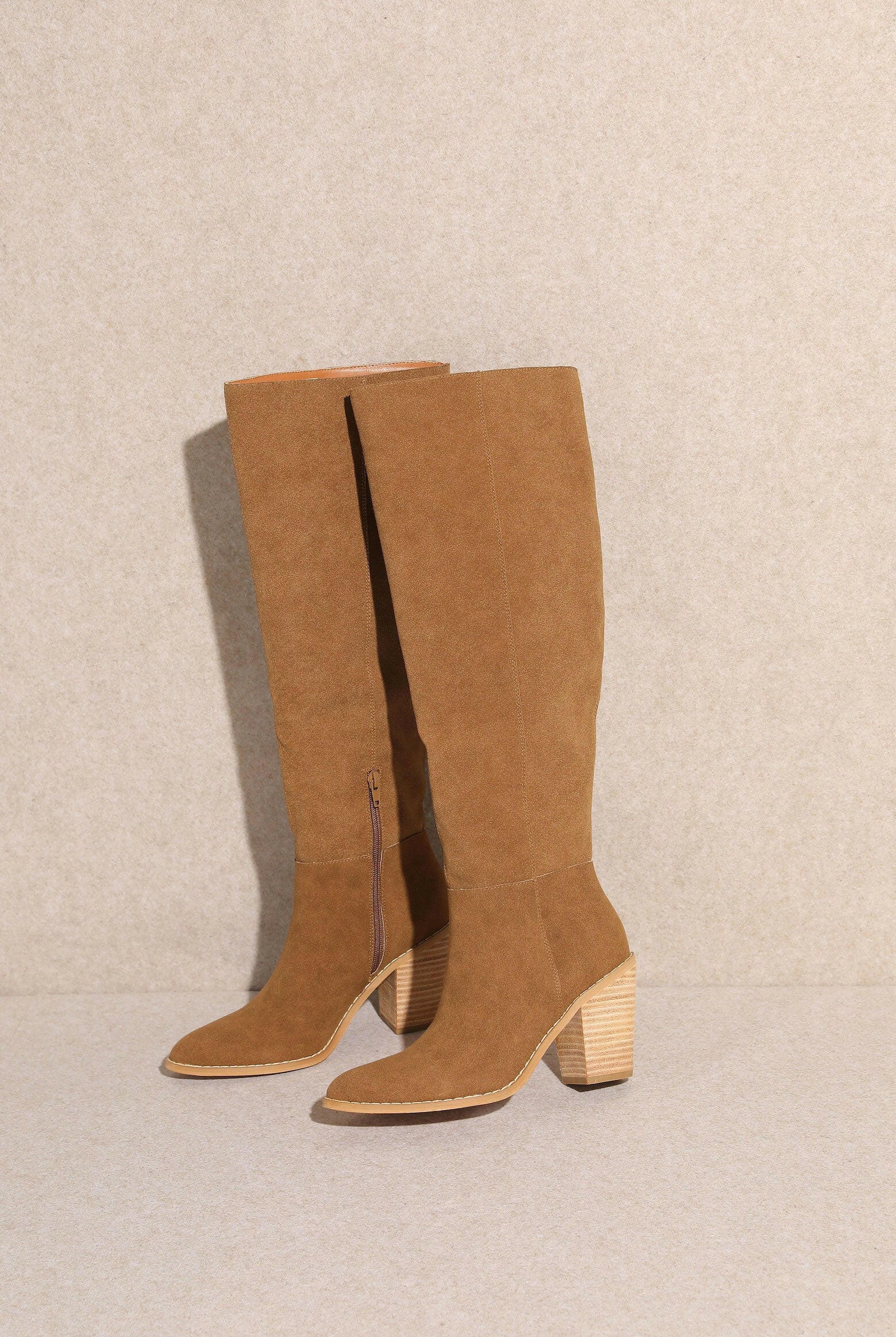 Reina Knee High Suede Boots-Boots-Krush Kandy, Women's Online Fashion Boutique Located in Phoenix, Arizona (Scottsdale Area)