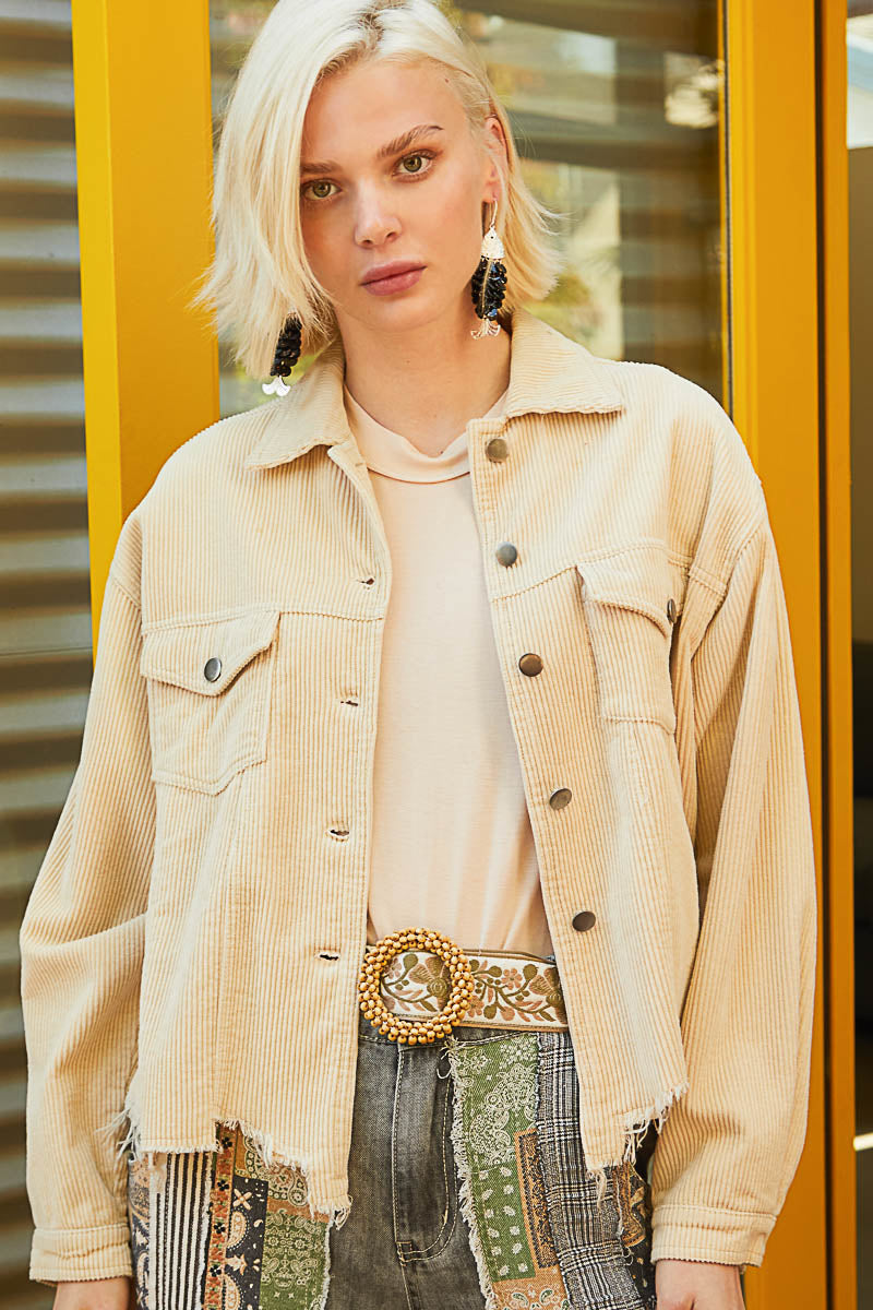 POL Corduroy Trucker Jacket-Jacket-Krush Kandy, Women's Online Fashion Boutique Located in Phoenix, Arizona (Scottsdale Area)