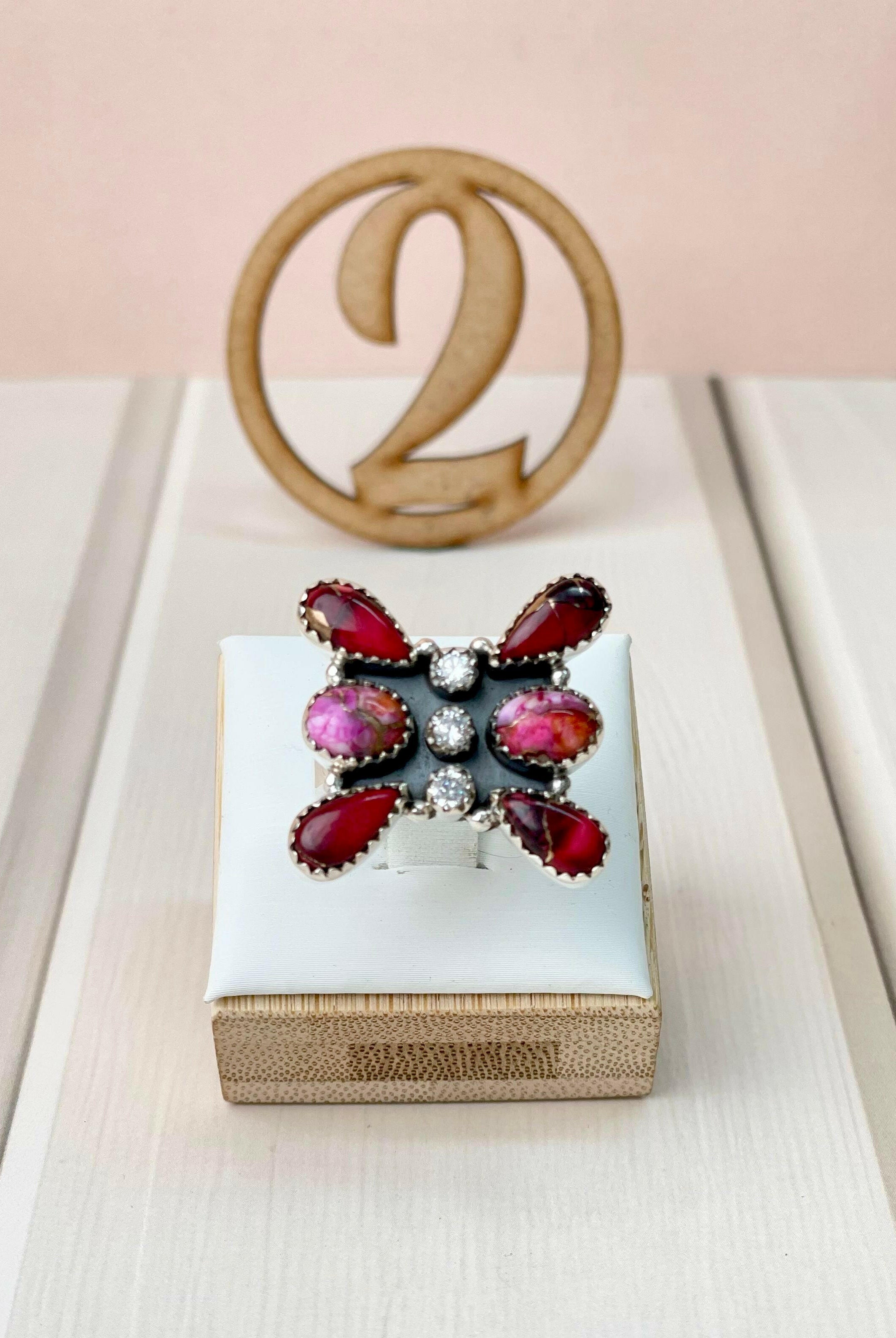 Red Dahlia One of a Kind Rings-Rings-Krush Kandy, Women's Online Fashion Boutique Located in Phoenix, Arizona (Scottsdale Area)