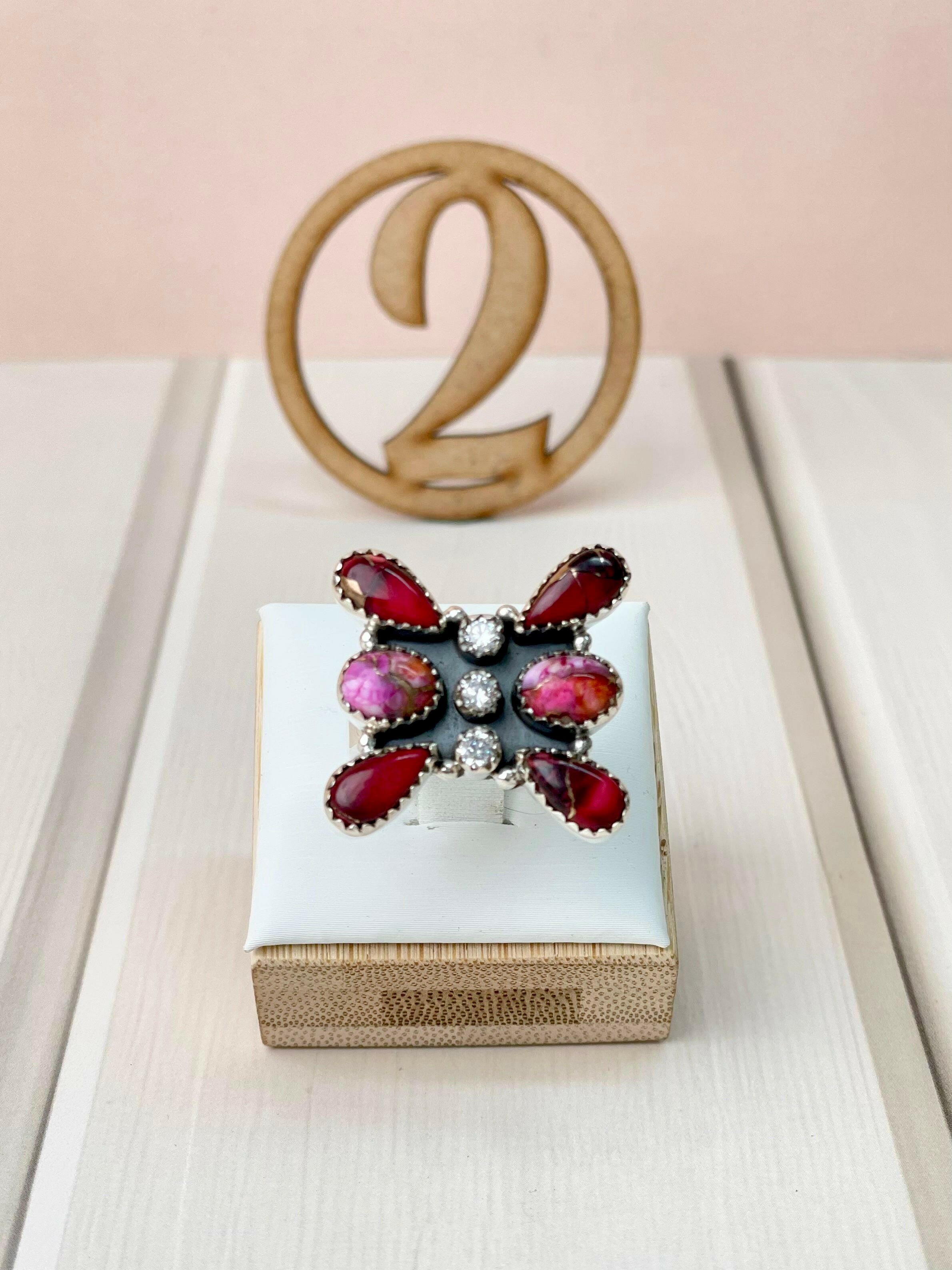 Red Dahlia One of a Kind Rings-Rings-Krush Kandy, Women's Online Fashion Boutique Located in Phoenix, Arizona (Scottsdale Area)