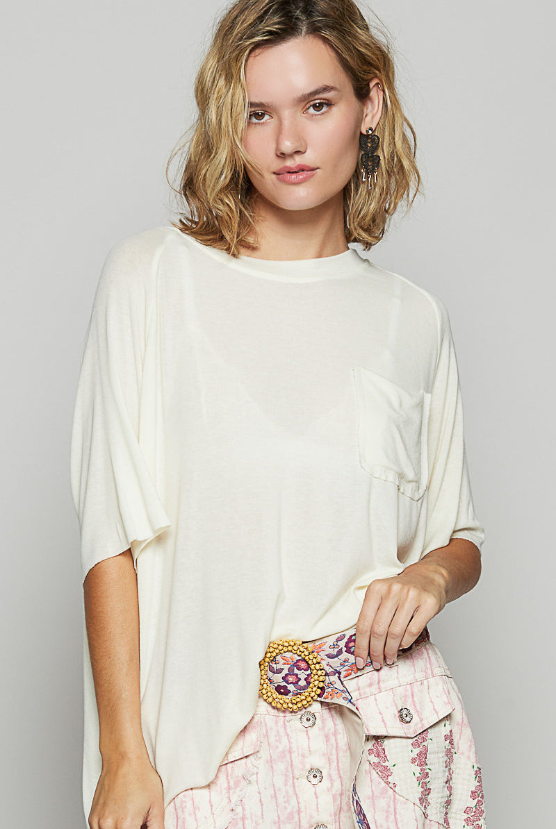 POL Vintage Washed Short Sleeve-Tops-Krush Kandy, Women's Online Fashion Boutique Located in Phoenix, Arizona (Scottsdale Area)