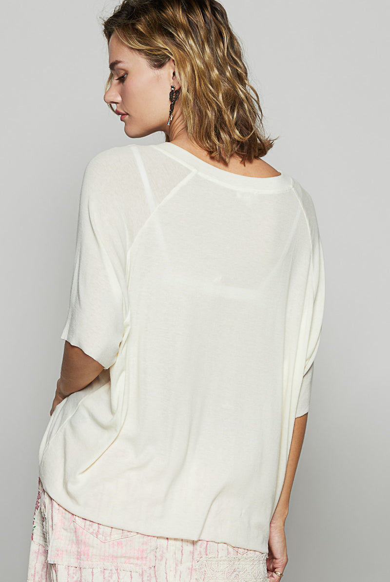POL Vintage Washed Short Sleeve-Tops-Krush Kandy, Women's Online Fashion Boutique Located in Phoenix, Arizona (Scottsdale Area)