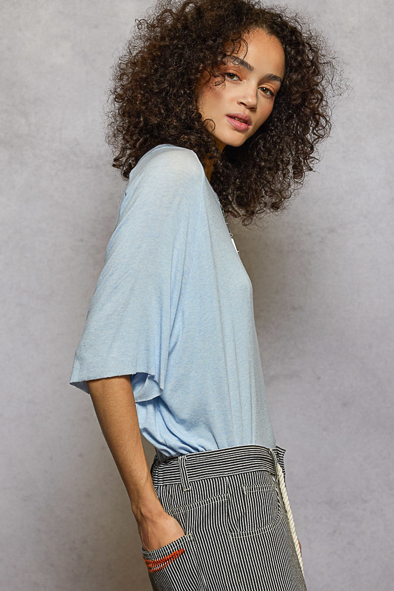 POL Vintage Washed Short Sleeve-Tops-Krush Kandy, Women's Online Fashion Boutique Located in Phoenix, Arizona (Scottsdale Area)