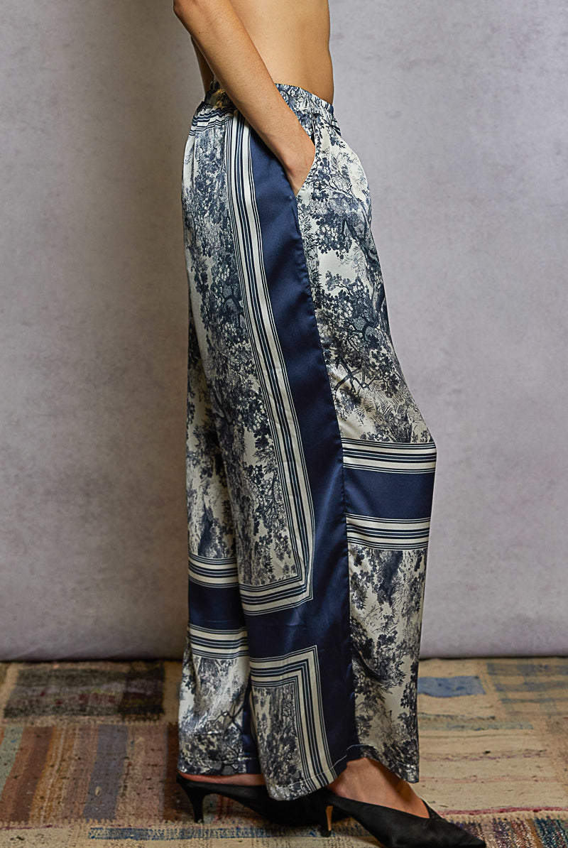 POL Floral Print Wide-Leg Pants-Pants-Krush Kandy, Women's Online Fashion Boutique Located in Phoenix, Arizona (Scottsdale Area)