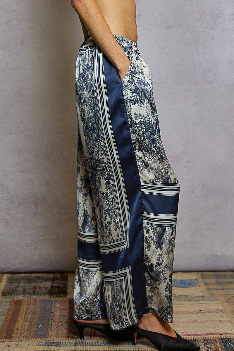 POL Floral Print Wide-Leg Pants-Pants-Krush Kandy, Women's Online Fashion Boutique Located in Phoenix, Arizona (Scottsdale Area)