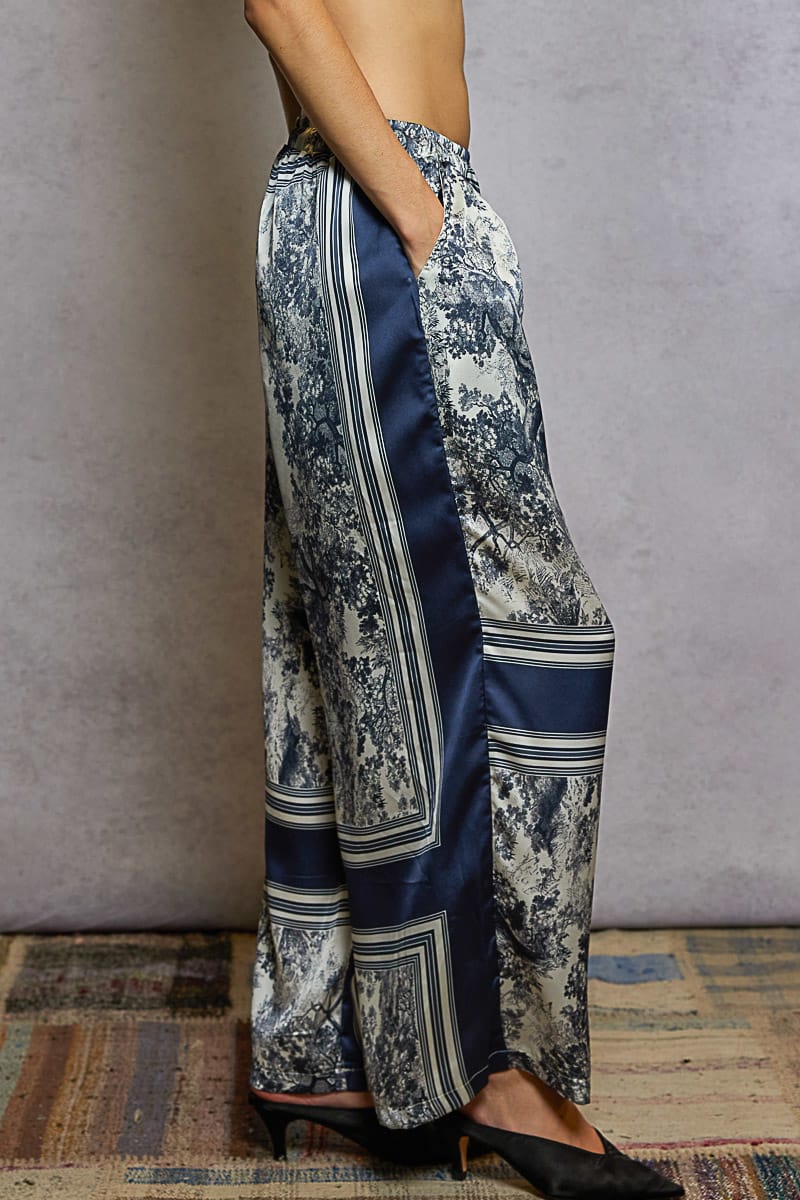 POL Floral Print Wide-Leg Pants-Pants-Krush Kandy, Women's Online Fashion Boutique Located in Phoenix, Arizona (Scottsdale Area)