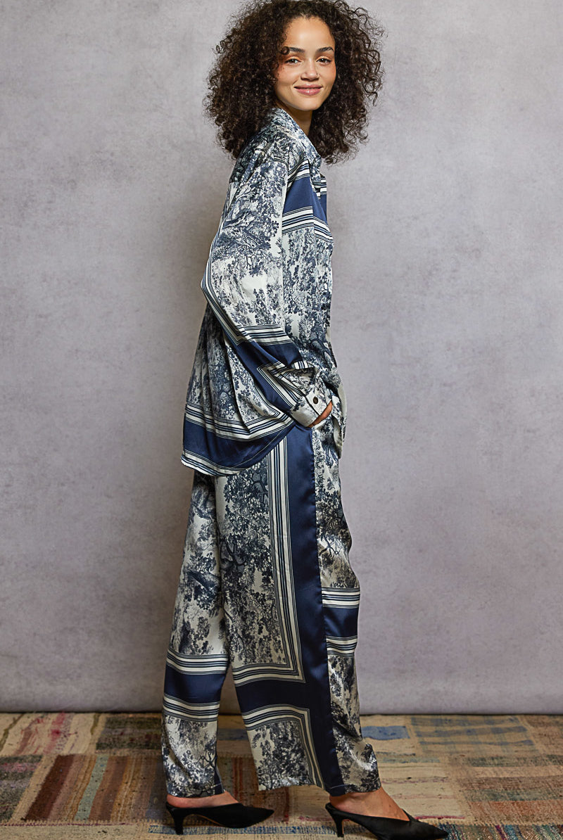 POL Floral Print Wide-Leg Pants-Pants-Krush Kandy, Women's Online Fashion Boutique Located in Phoenix, Arizona (Scottsdale Area)