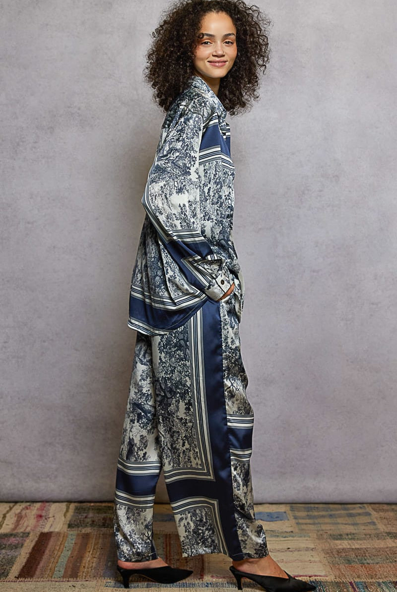 POL Floral Print Wide-Leg Pants-Pants-Krush Kandy, Women's Online Fashion Boutique Located in Phoenix, Arizona (Scottsdale Area)