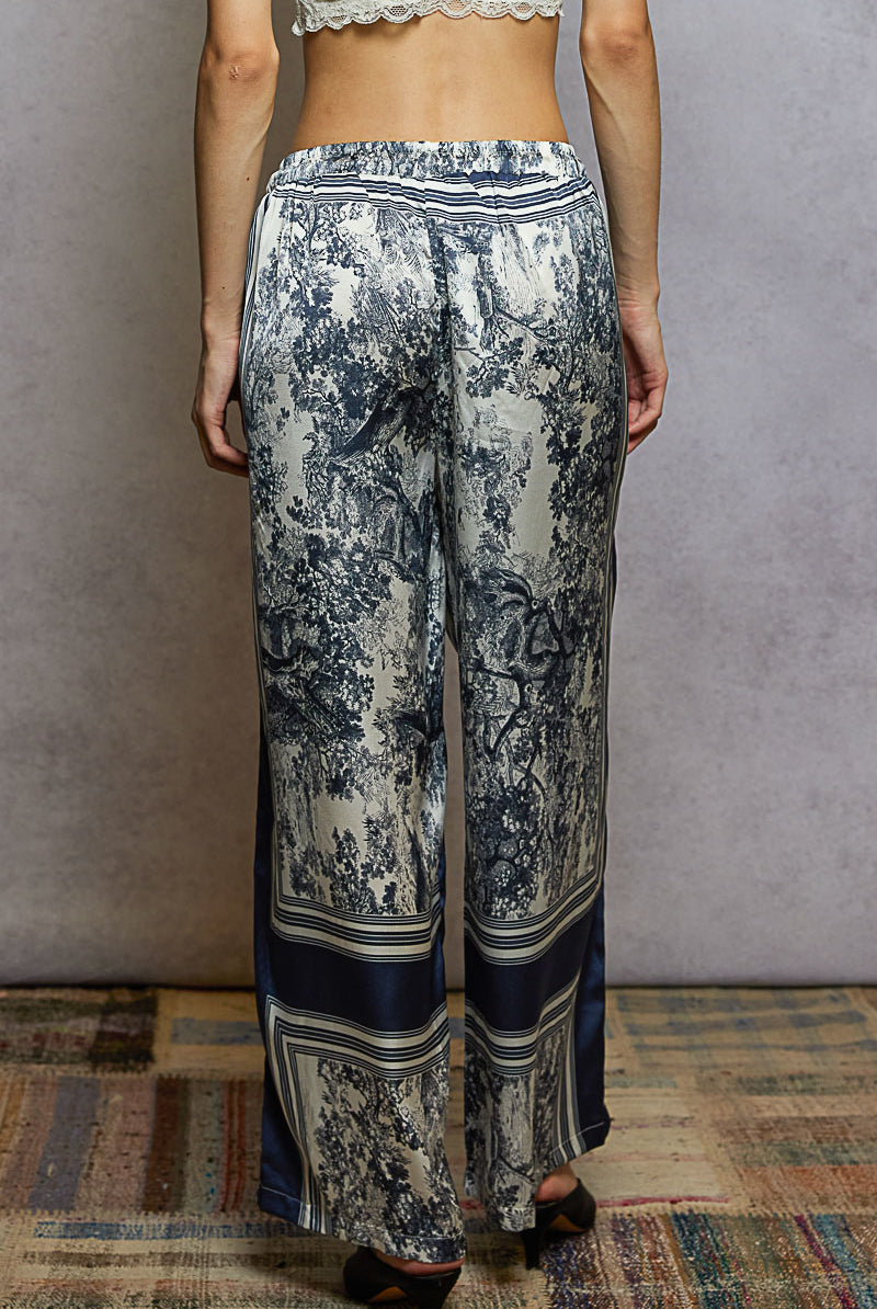 POL Floral Print Wide-Leg Pants-Pants-Krush Kandy, Women's Online Fashion Boutique Located in Phoenix, Arizona (Scottsdale Area)