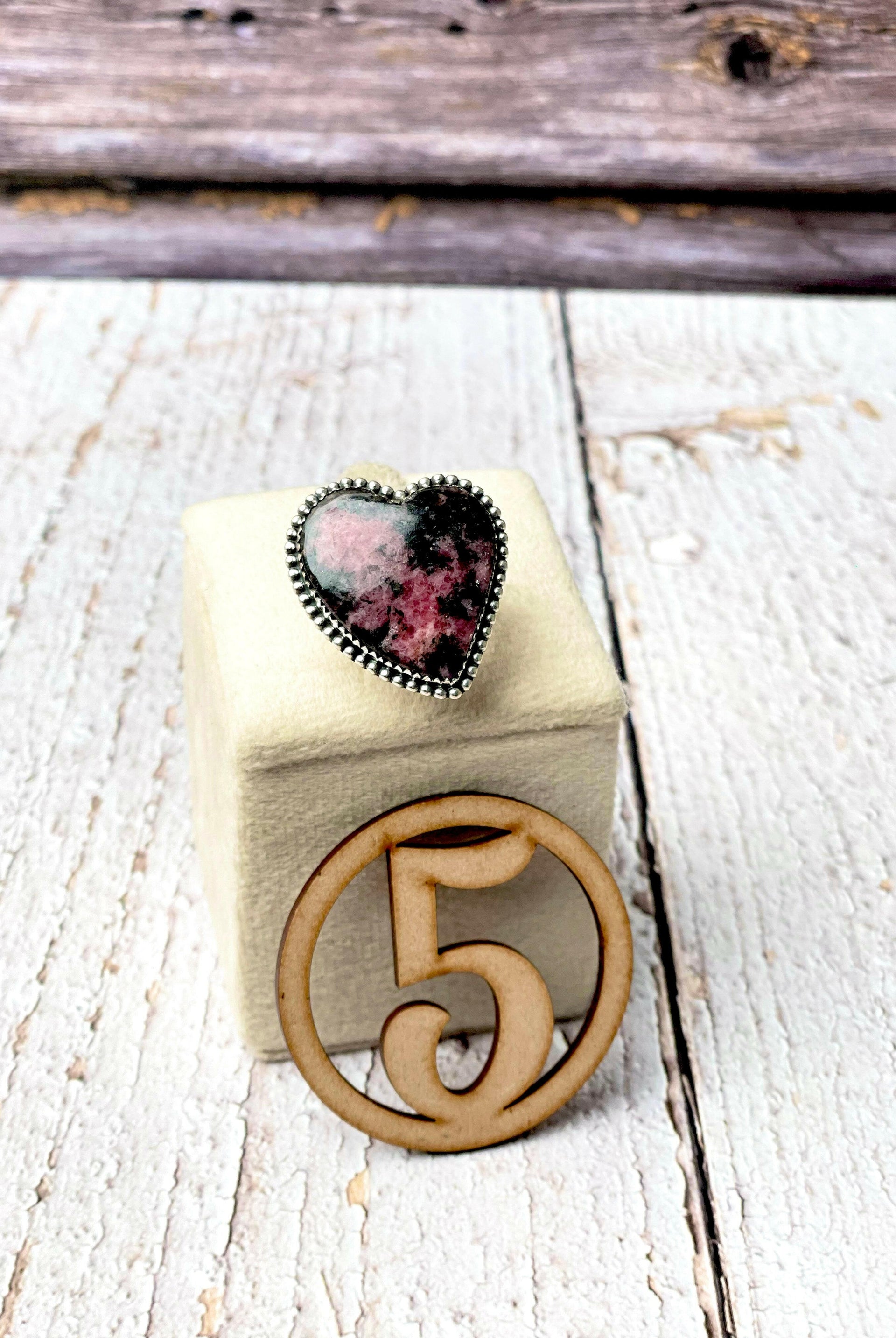 Rhodonite Slab Rings-Ring-Krush Kandy, Women's Online Fashion Boutique Located in Phoenix, Arizona (Scottsdale Area)