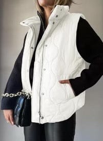 Lux Quilted Puffer Vest-Jackets-Krush Kandy, Women's Online Fashion Boutique Located in Phoenix, Arizona (Scottsdale Area)