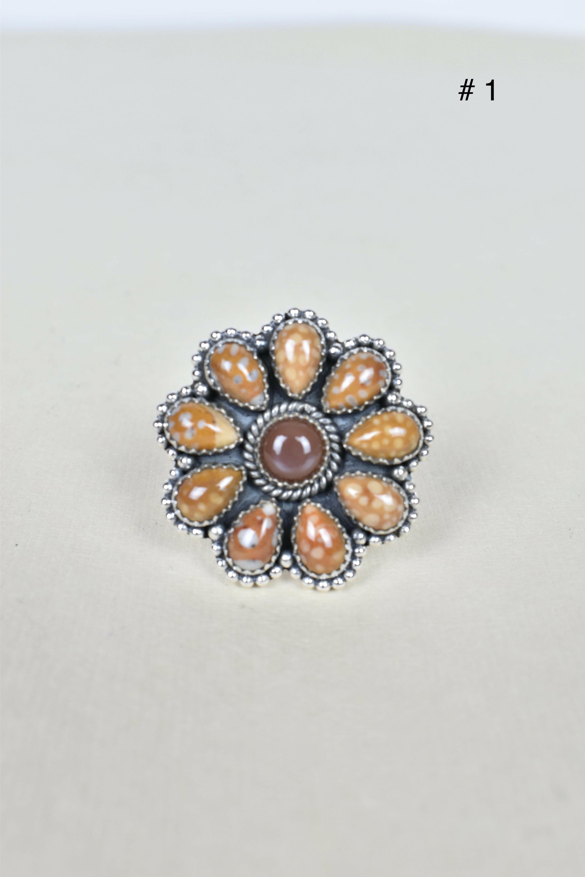 Chocolate Moonstone & Stone Cluster Sterling Silver Rings-Cluster Rings-Krush Kandy, Women's Online Fashion Boutique Located in Phoenix, Arizona (Scottsdale Area)