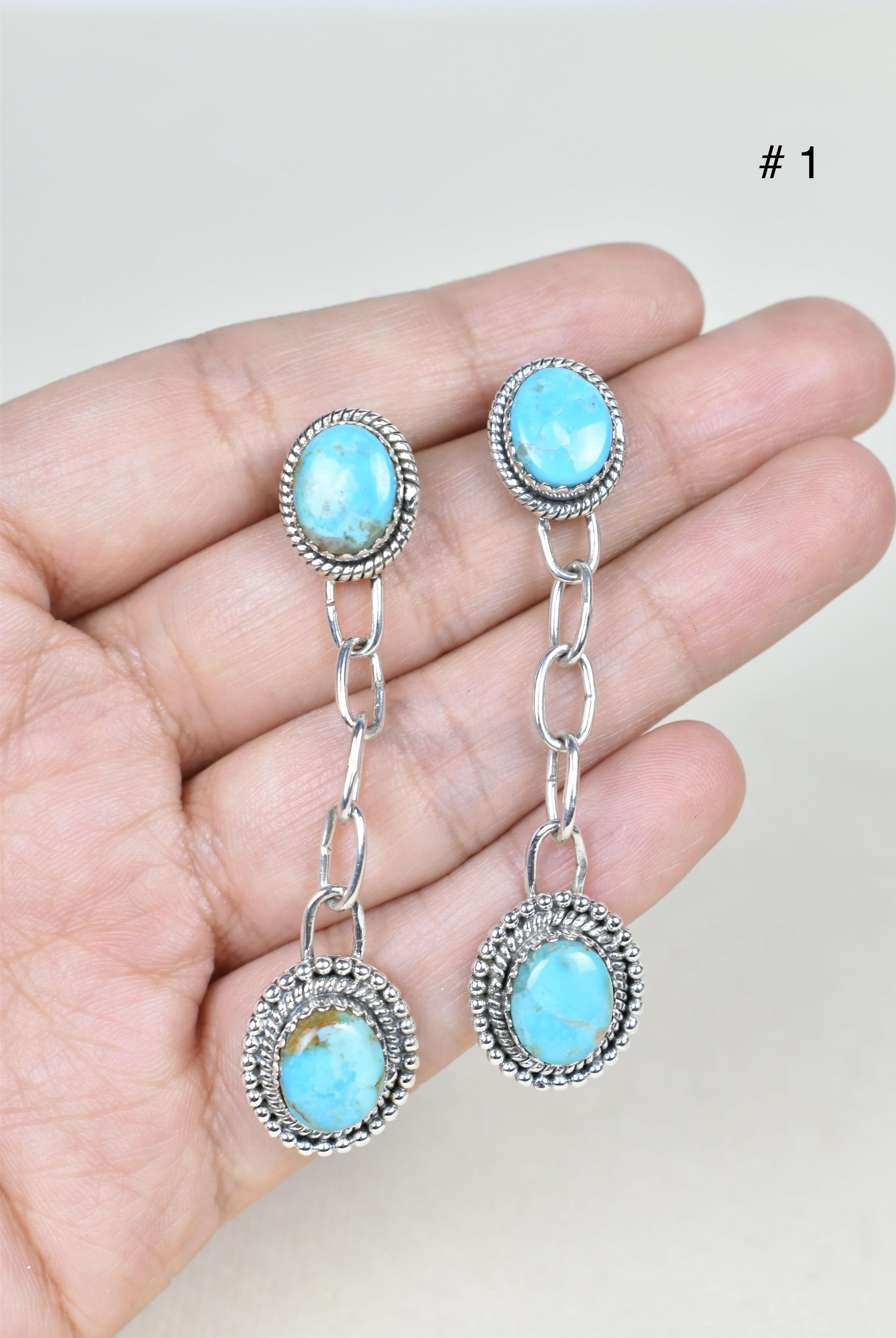 Gem Duet Chain Drop Earrings-Drop Earrings-Krush Kandy, Women's Online Fashion Boutique Located in Phoenix, Arizona (Scottsdale Area)