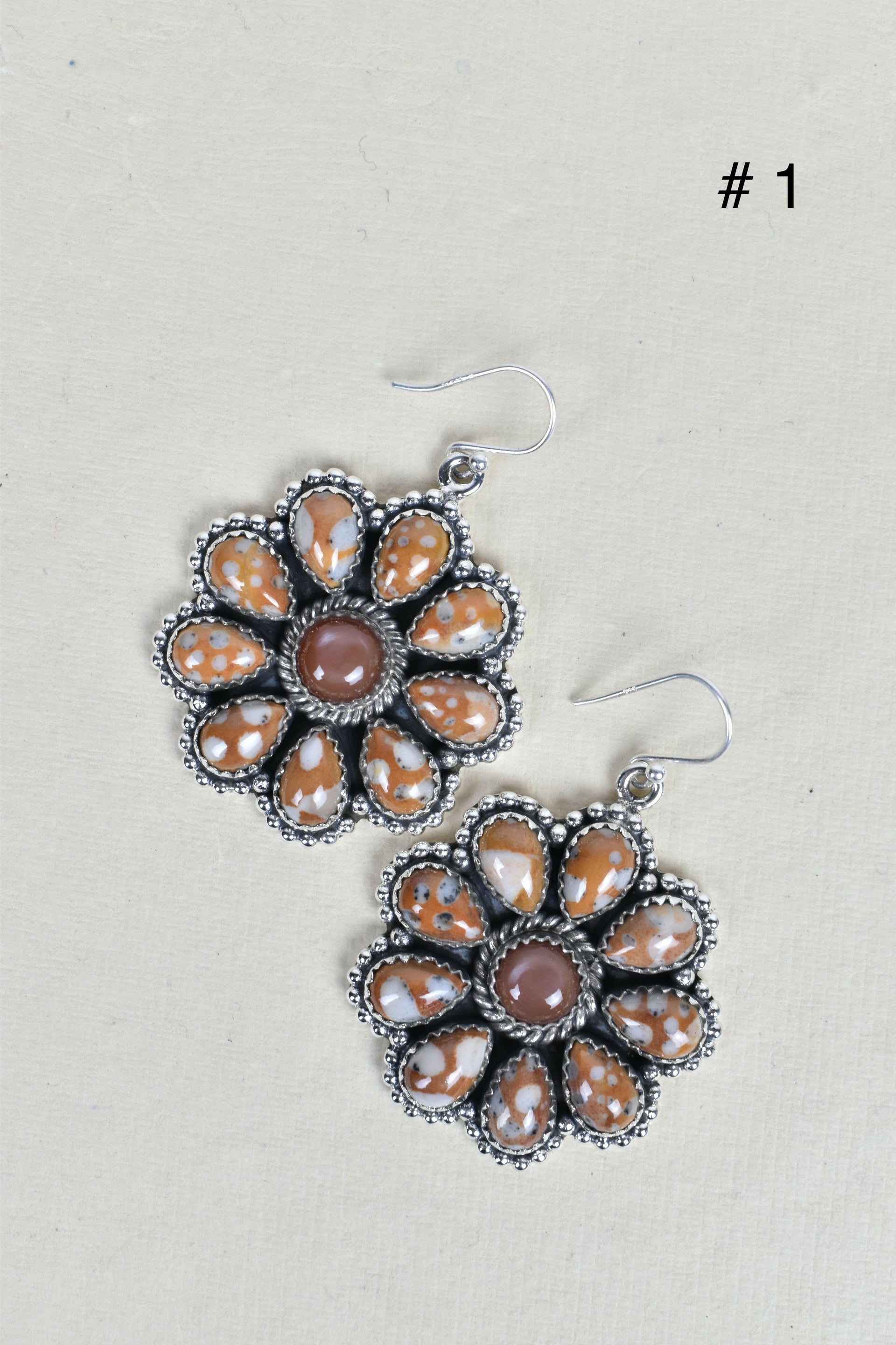 Sterling Silver Concho Cluster Earrings-Stud Earrings-Krush Kandy, Women's Online Fashion Boutique Located in Phoenix, Arizona (Scottsdale Area)