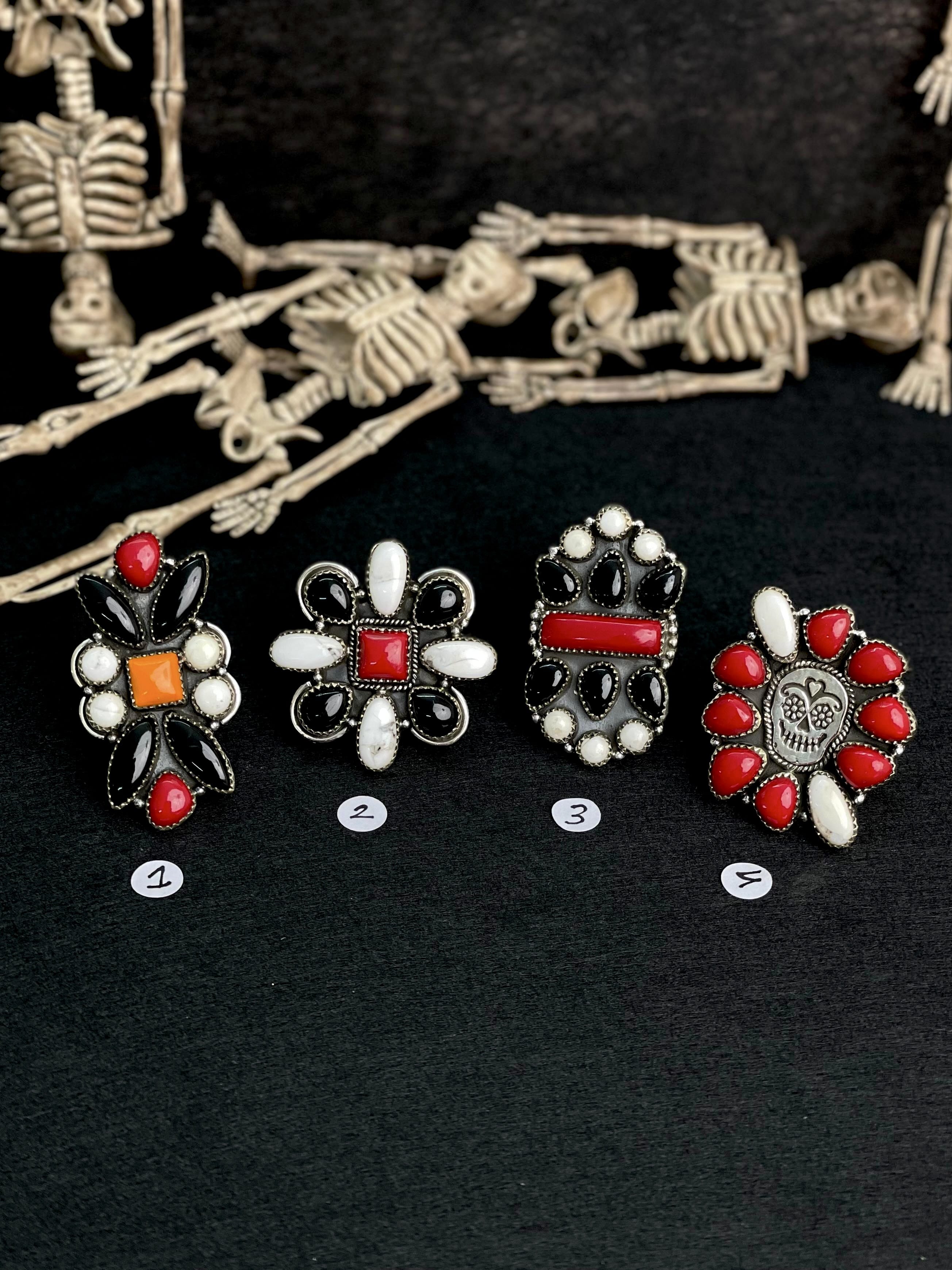 Halloween Rings Rosarita & Black Onyx sno 34-Rings-Krush Kandy, Women's Online Fashion Boutique Located in Phoenix, Arizona (Scottsdale Area)