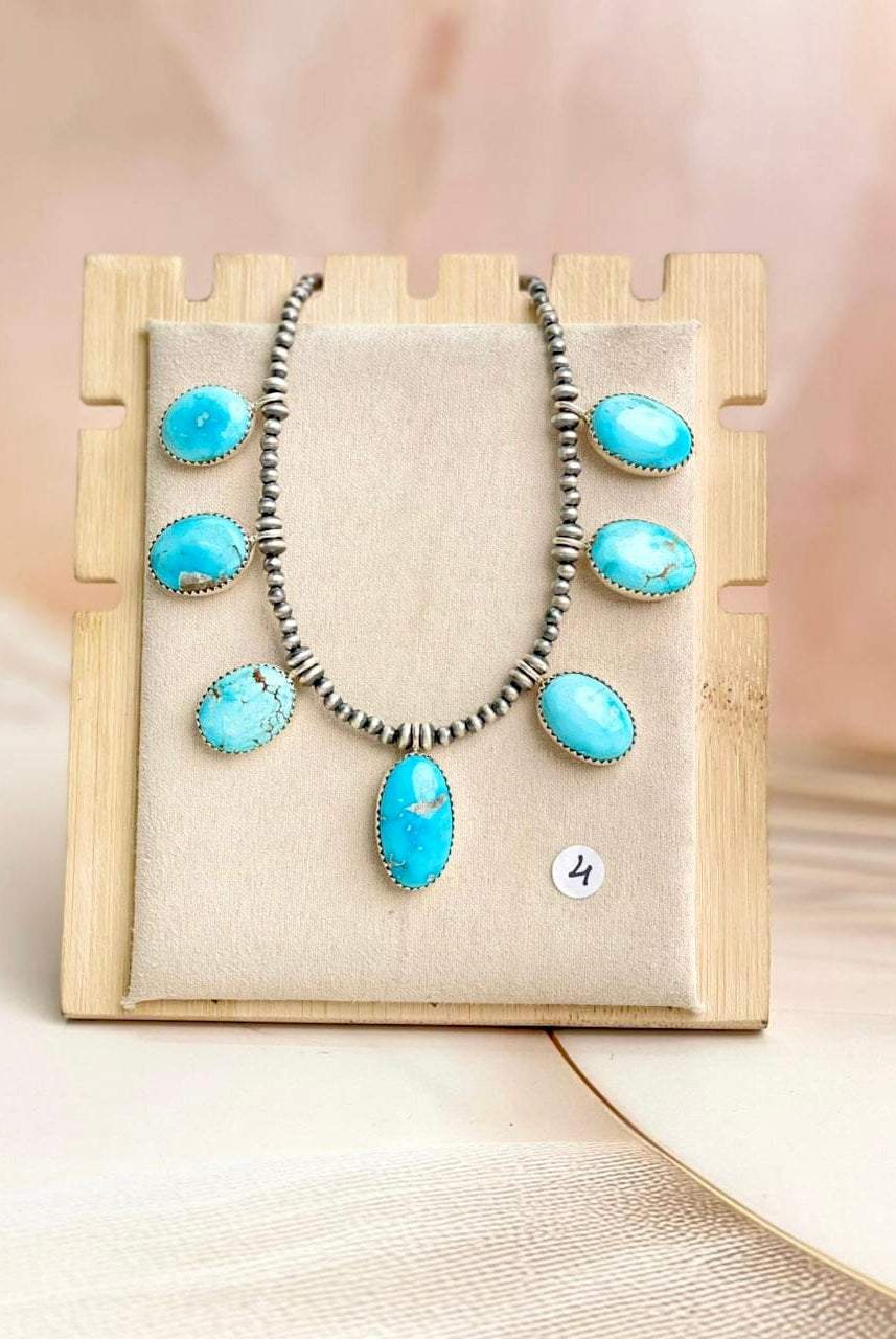 Desert Pearl White Water Turquoise Necklaces-Necklaces-Krush Kandy, Women's Online Fashion Boutique Located in Phoenix, Arizona (Scottsdale Area)