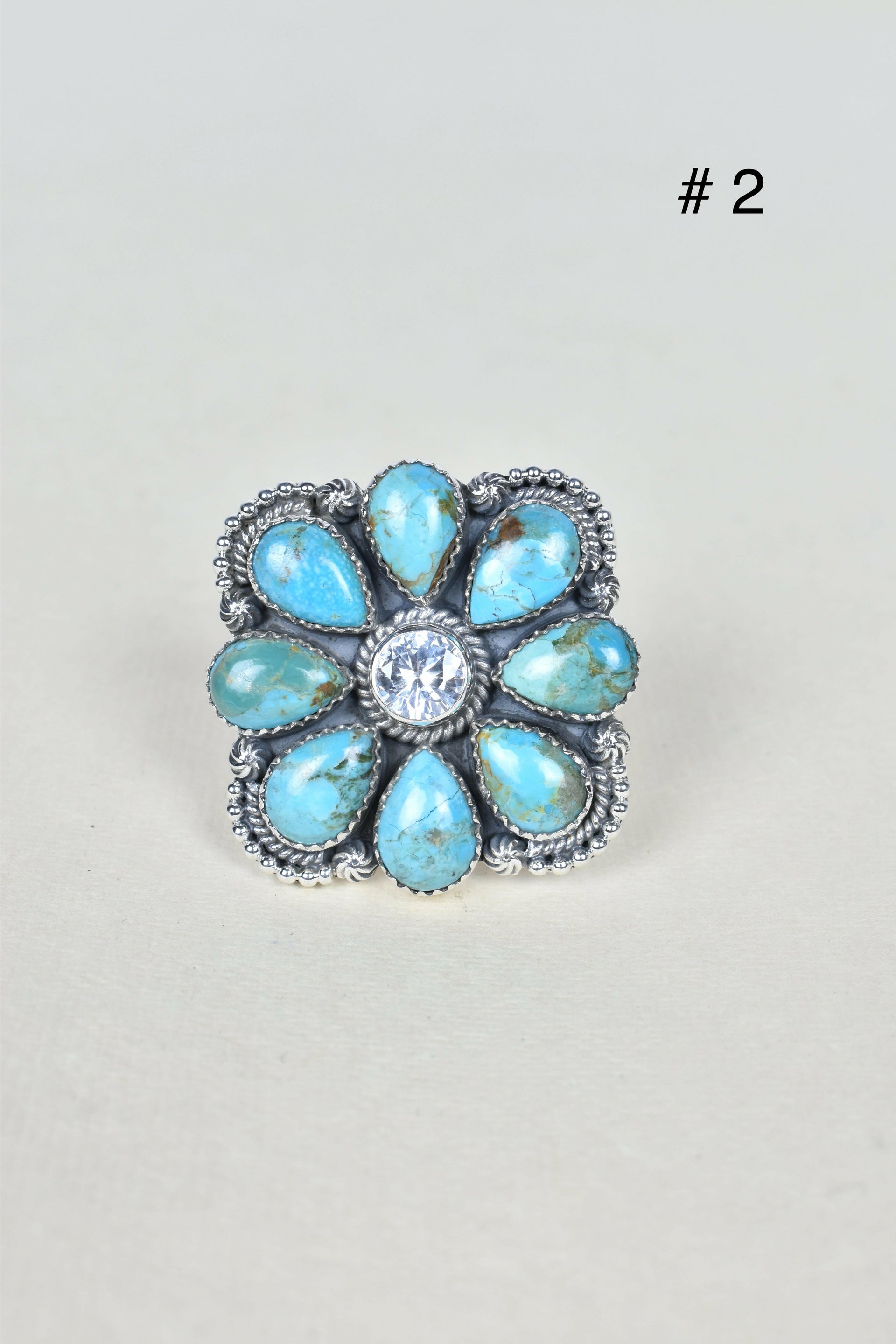 ONE OF A KIND STERLING SILVER CRYSTAL CLUSTER RINGS-Cluster Rings-Krush Kandy, Women's Online Fashion Boutique Located in Phoenix, Arizona (Scottsdale Area)