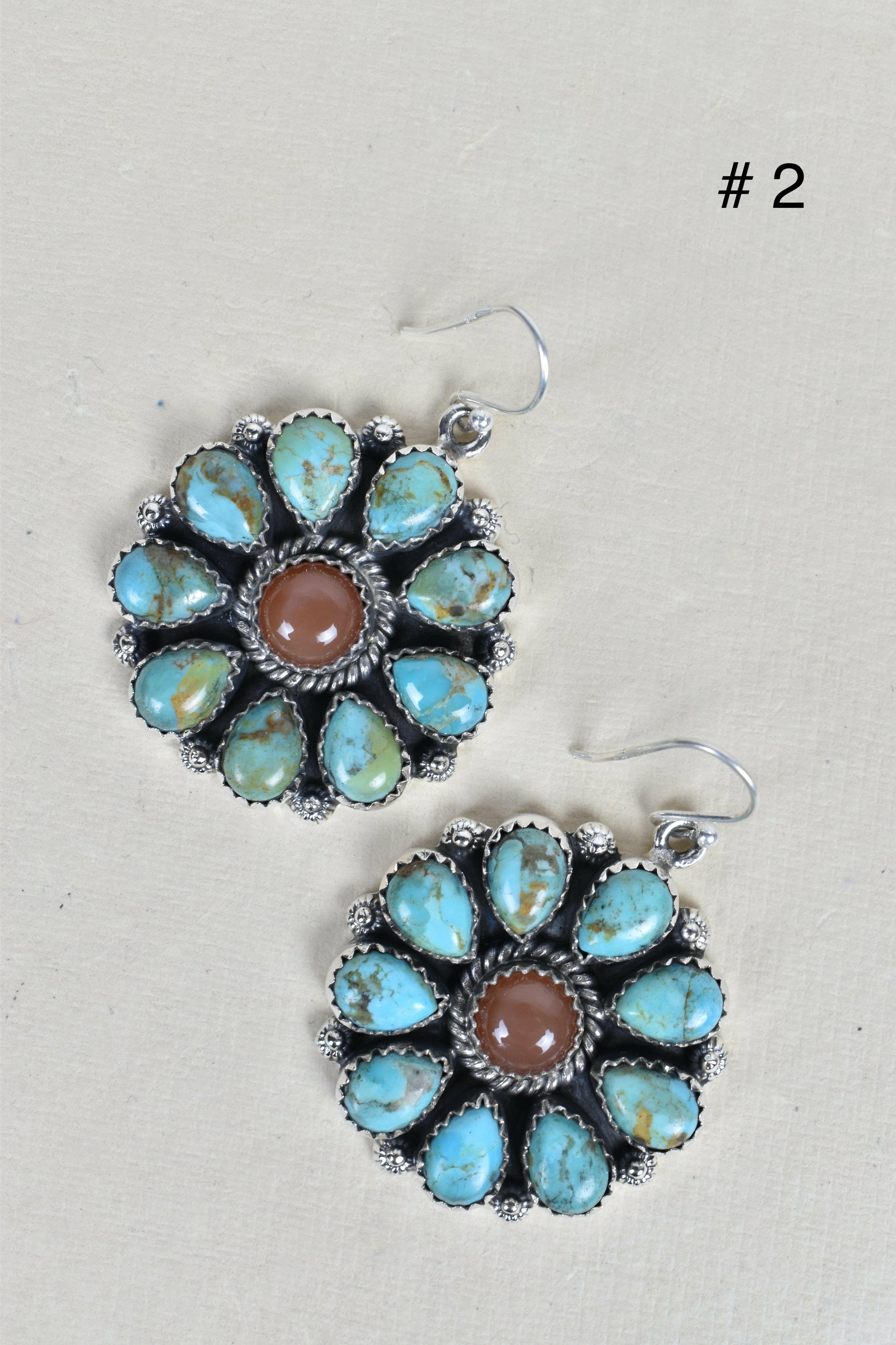 Sterling Silver Concho Cluster Earrings-Stud Earrings-Krush Kandy, Women's Online Fashion Boutique Located in Phoenix, Arizona (Scottsdale Area)