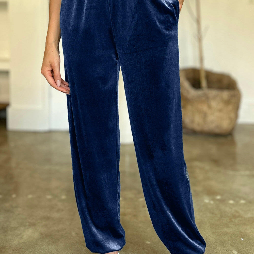 FAM-FAM Pocketed Elastic Waist Joggers-Pants-Krush Kandy, Women's Online Fashion Boutique Located in Phoenix, Arizona (Scottsdale Area)