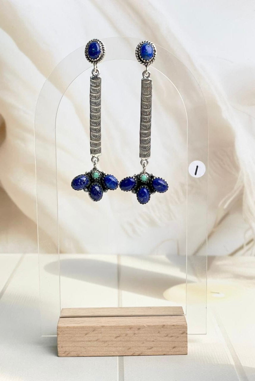 Boho Bar Stones Drop Dangle Earrings-Earrings-Krush Kandy, Women's Online Fashion Boutique Located in Phoenix, Arizona (Scottsdale Area)