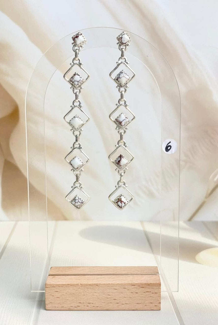 Square Dancing Dangle Earrings-Earrings-Krush Kandy, Women's Online Fashion Boutique Located in Phoenix, Arizona (Scottsdale Area)