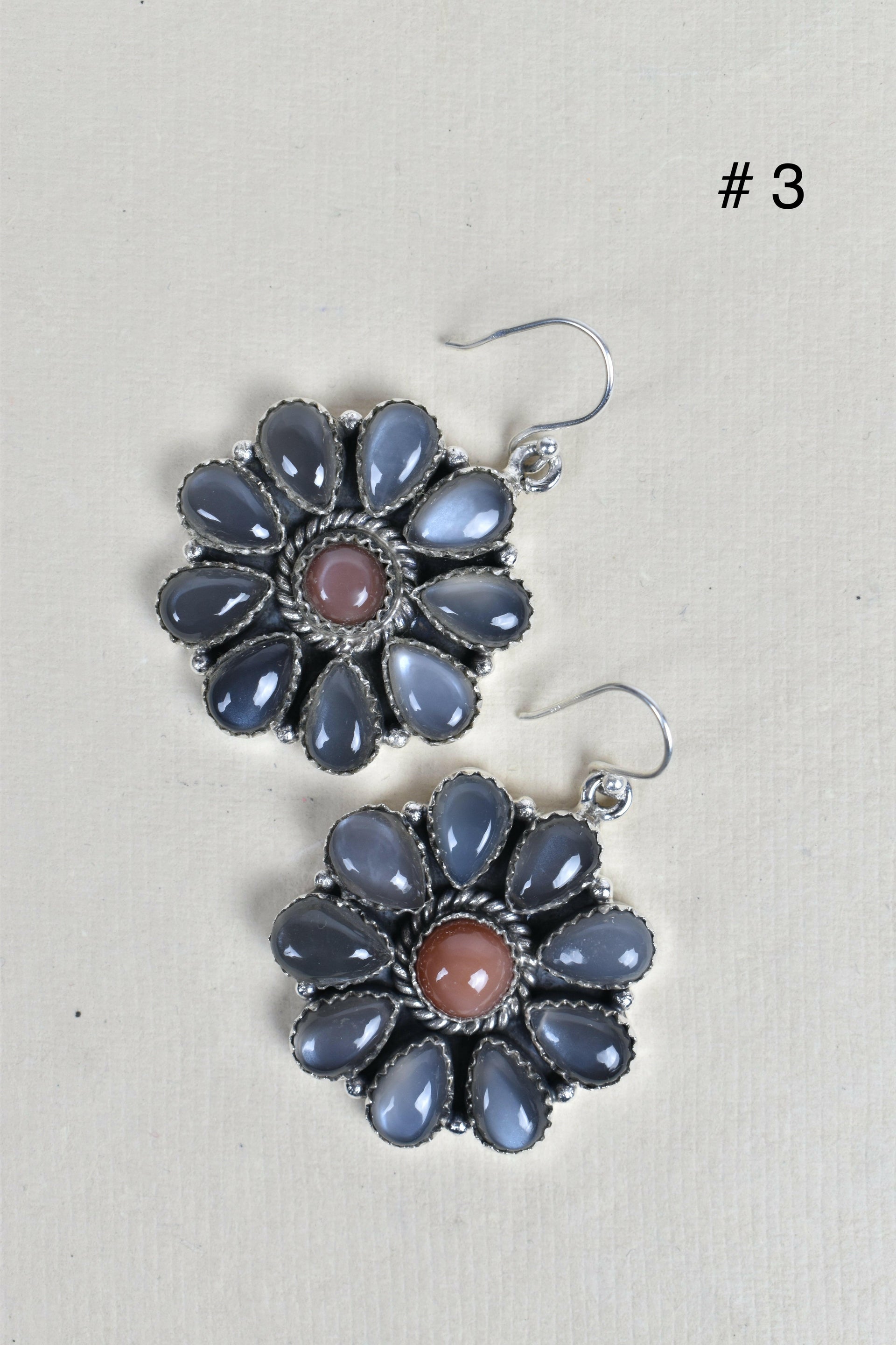 Sterling Silver Concho Cluster Earrings-Stud Earrings-Krush Kandy, Women's Online Fashion Boutique Located in Phoenix, Arizona (Scottsdale Area)