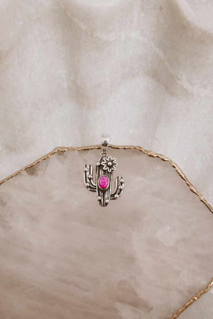 Cactus Dreams Single Stone Pendant-Krush Kandy, Women's Online Fashion Boutique Located in Phoenix, Arizona (Scottsdale Area)