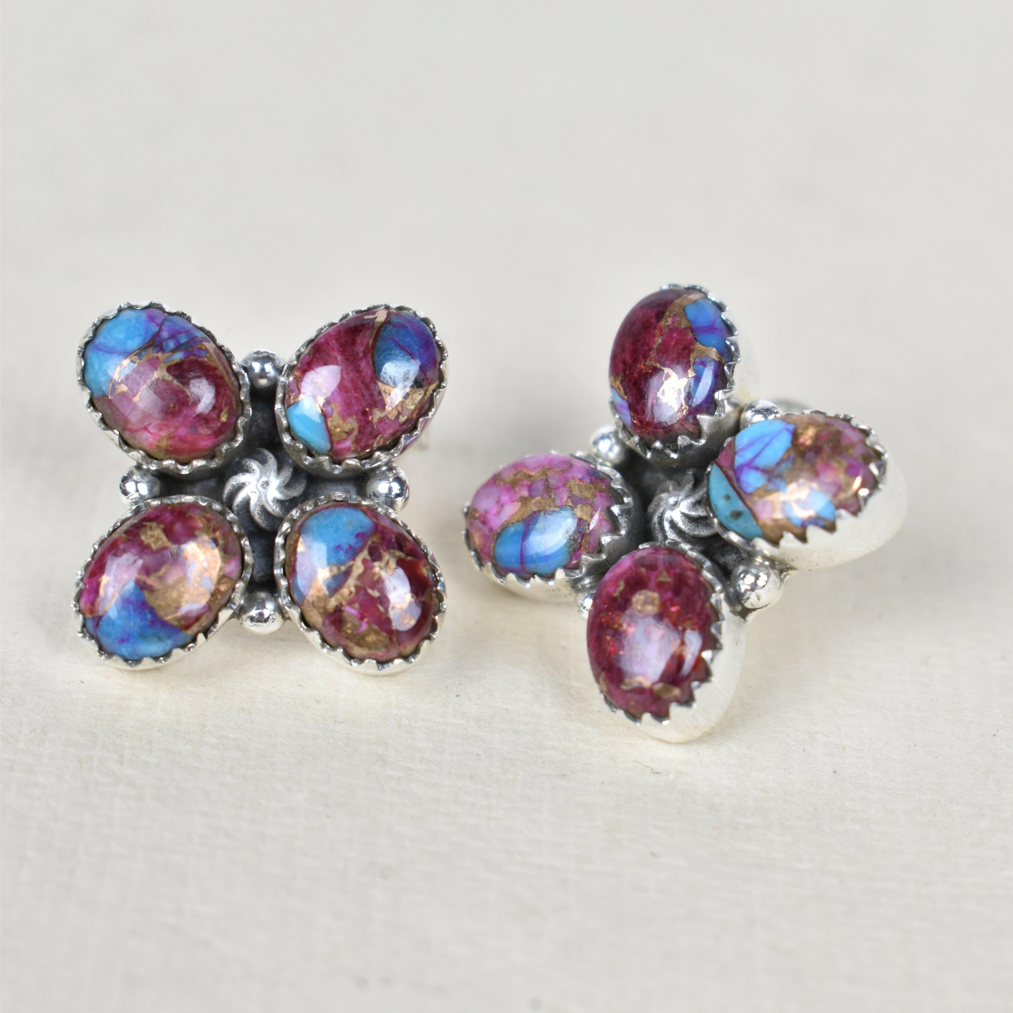 Shirley One of a Kind Stud Cluster Earrings-Stud Earrings-Krush Kandy, Women's Online Fashion Boutique Located in Phoenix, Arizona (Scottsdale Area)