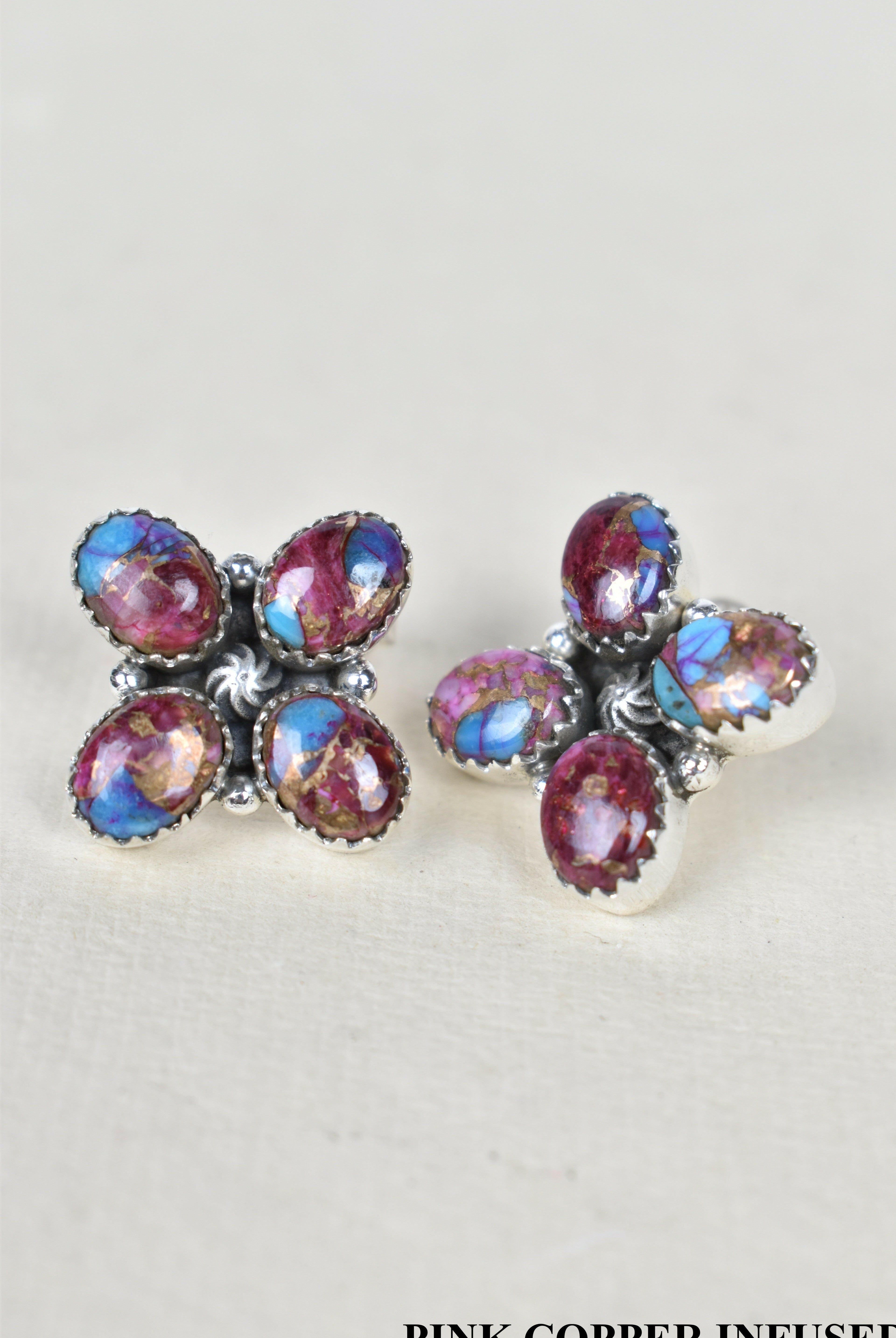 Shirley One of a Kind Stud Cluster Earrings-Stud Earrings-Krush Kandy, Women's Online Fashion Boutique Located in Phoenix, Arizona (Scottsdale Area)