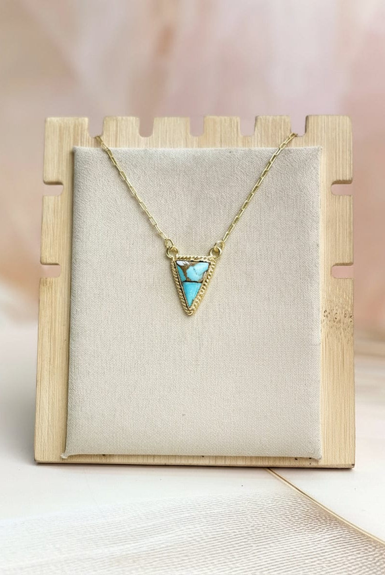 Triad Gold over Silver Multi Stone Necklace-Necklaces-Krush Kandy, Women's Online Fashion Boutique Located in Phoenix, Arizona (Scottsdale Area)