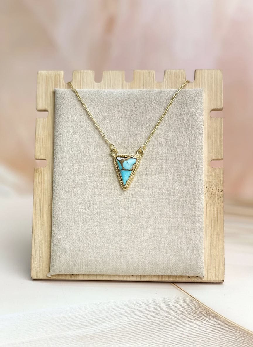 Triad Gold over Silver Multi Stone Necklace-Necklaces-Krush Kandy, Women's Online Fashion Boutique Located in Phoenix, Arizona (Scottsdale Area)