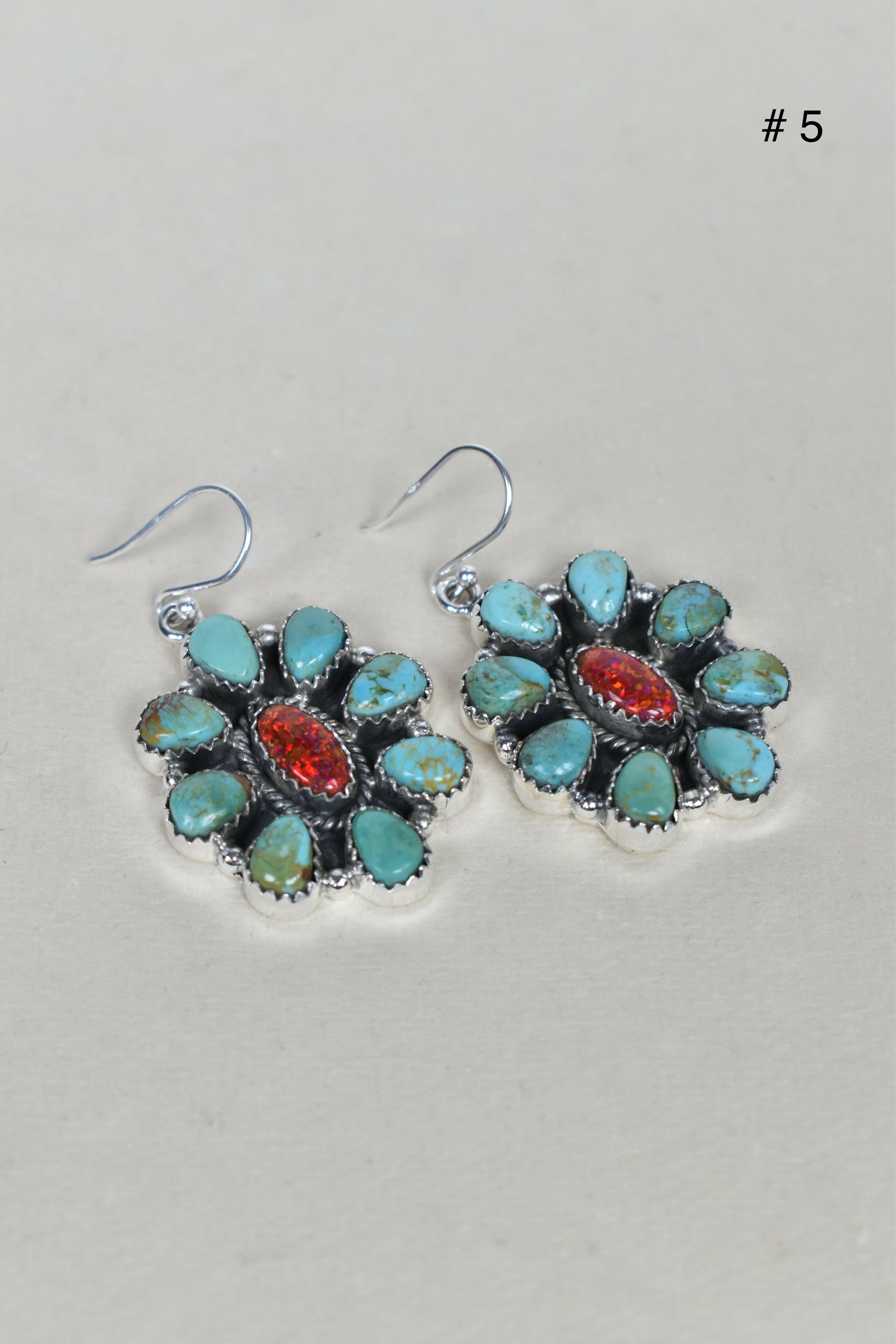 Turquoise Halo Delight Earrings-Drop Earrings-Krush Kandy, Women's Online Fashion Boutique Located in Phoenix, Arizona (Scottsdale Area)
