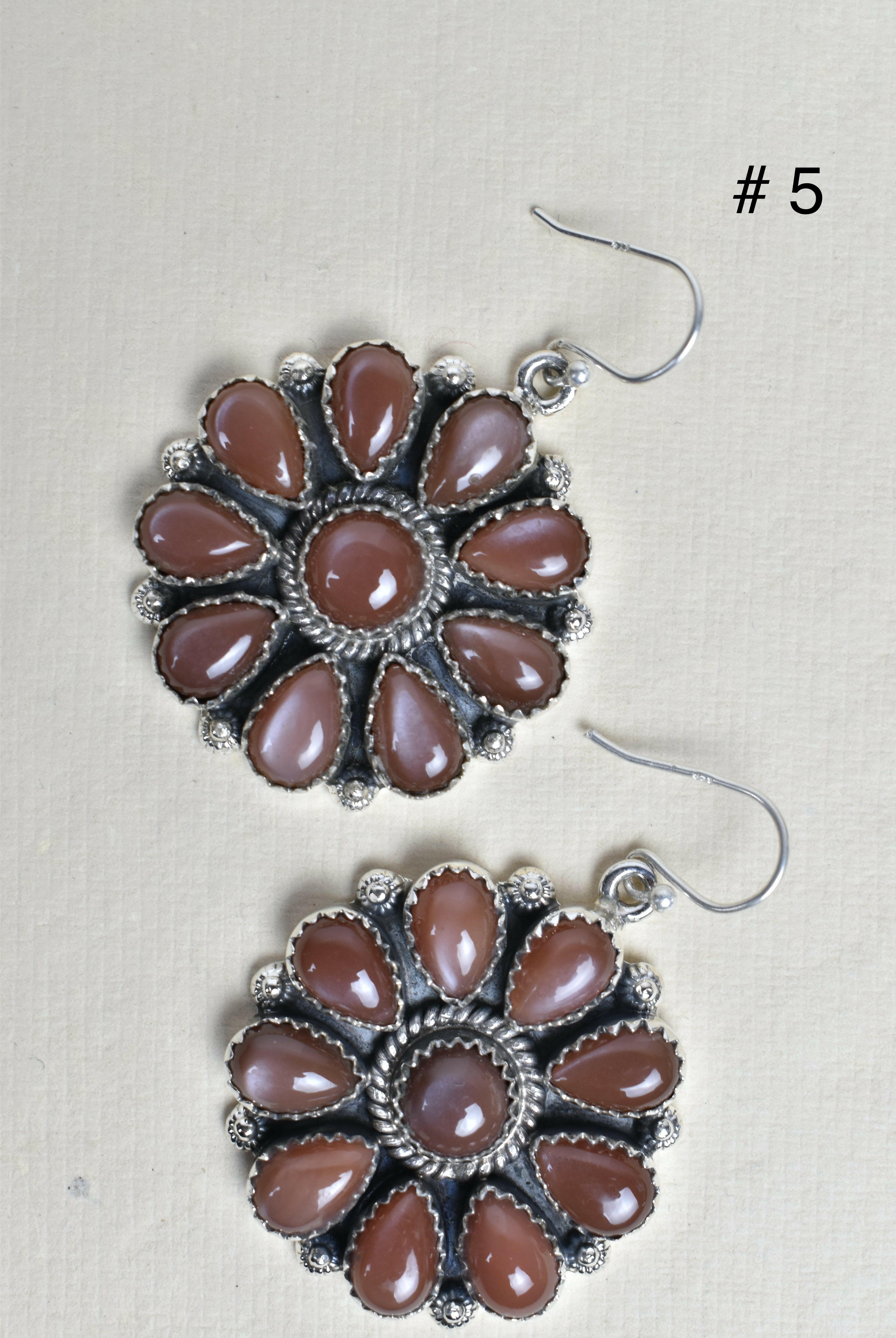 Sterling Silver Concho Cluster Earrings-Stud Earrings-Krush Kandy, Women's Online Fashion Boutique Located in Phoenix, Arizona (Scottsdale Area)