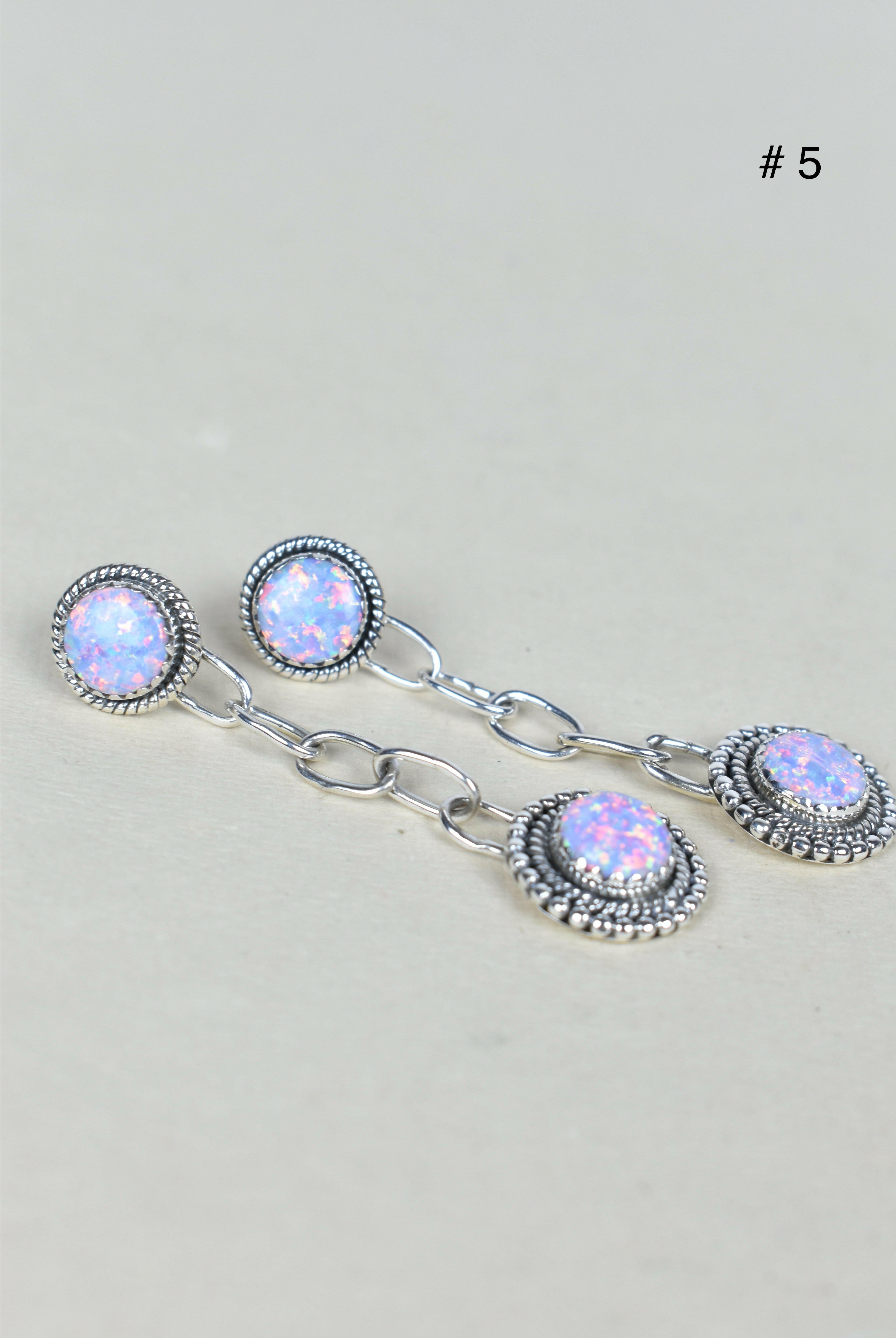 Gem Duet Chain Drop Earrings-Drop Earrings-Krush Kandy, Women's Online Fashion Boutique Located in Phoenix, Arizona (Scottsdale Area)