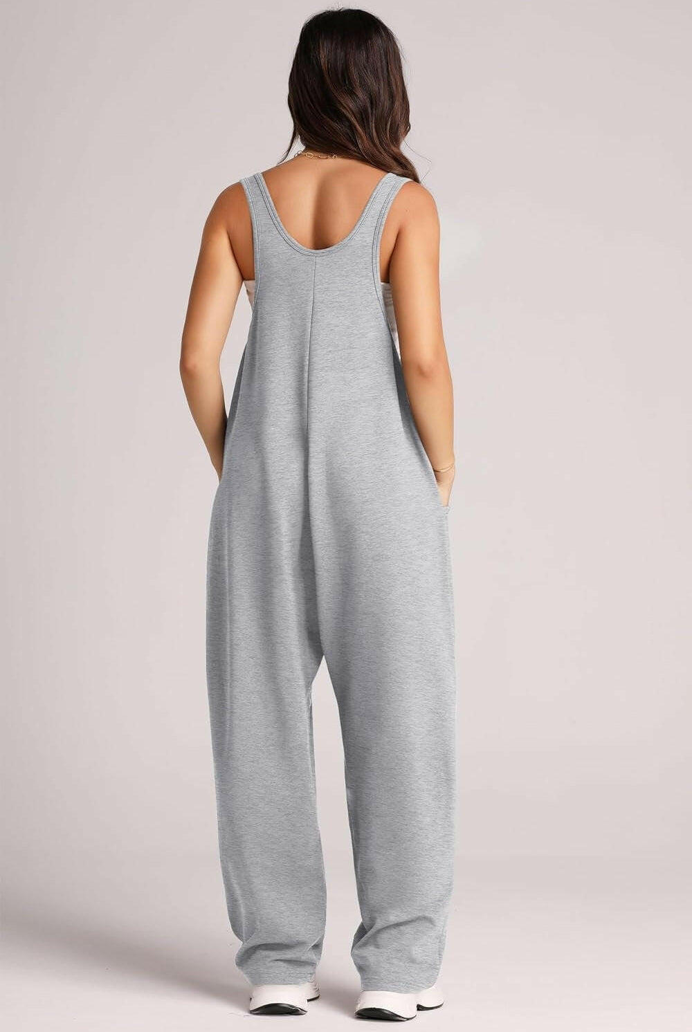 Lovelet Wide Strap Jumpsuit with Pockets-Krush Kandy, Women's Online Fashion Boutique Located in Phoenix, Arizona (Scottsdale Area)