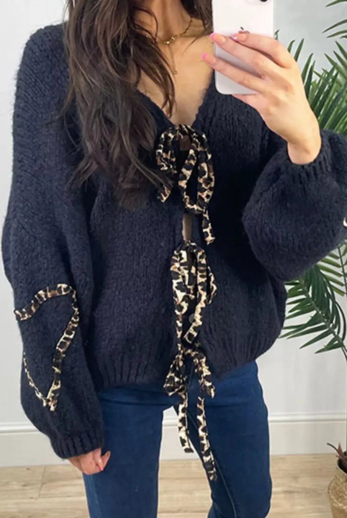 Tie Front Long Sleeve Sweater-Krush Kandy, Women's Online Fashion Boutique Located in Phoenix, Arizona (Scottsdale Area)