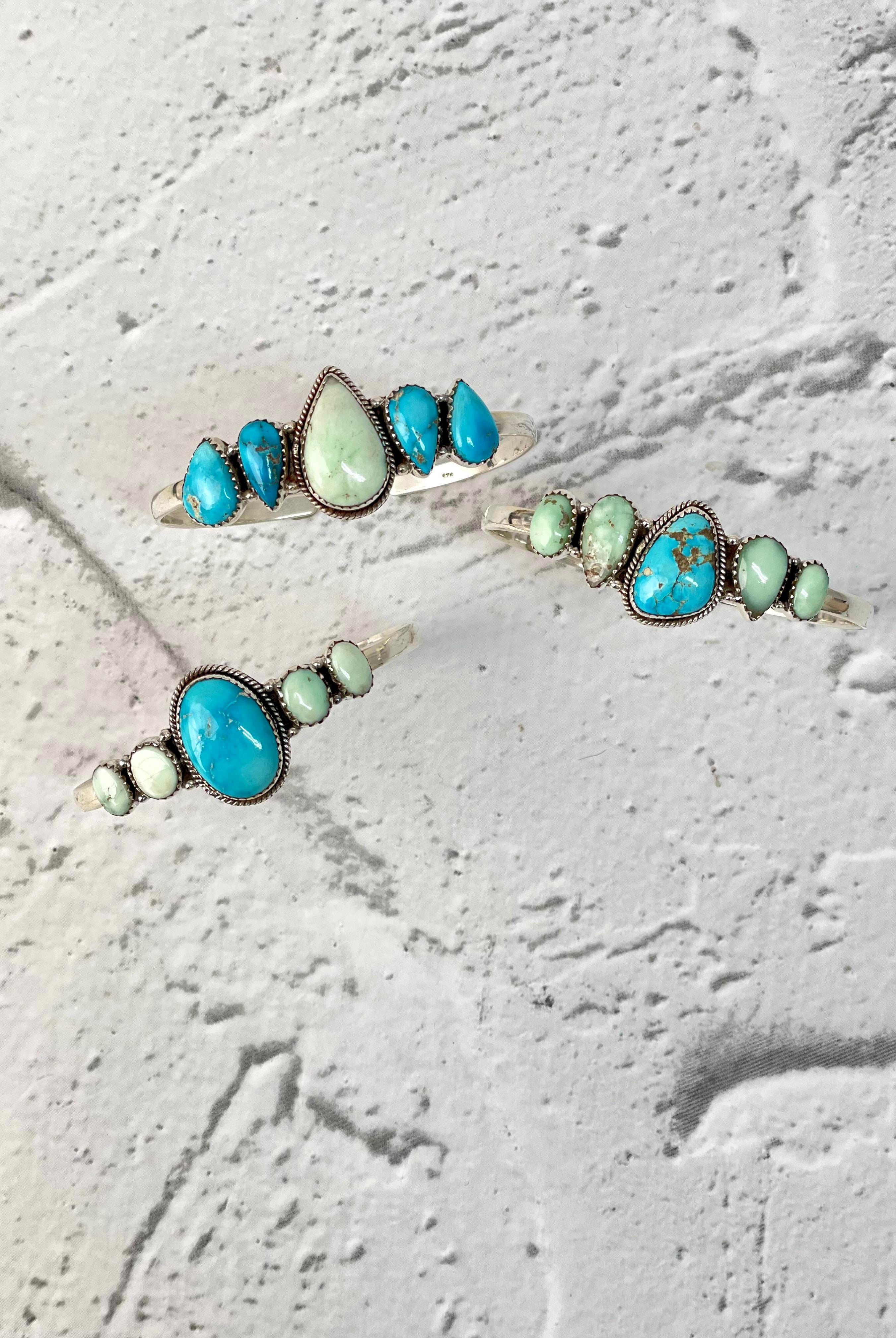 Enchanted Stone Cluster Cuffs-Bracelets-Krush Kandy, Women's Online Fashion Boutique Located in Phoenix, Arizona (Scottsdale Area)