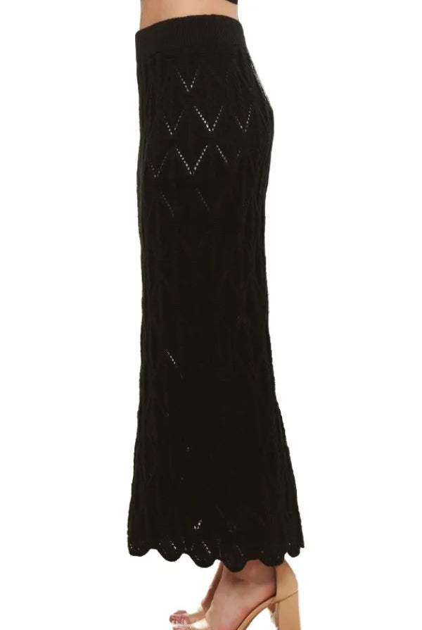 ADORA Scallop Trim Detail Knit Skirt-Skirts-Krush Kandy, Women's Online Fashion Boutique Located in Phoenix, Arizona (Scottsdale Area)