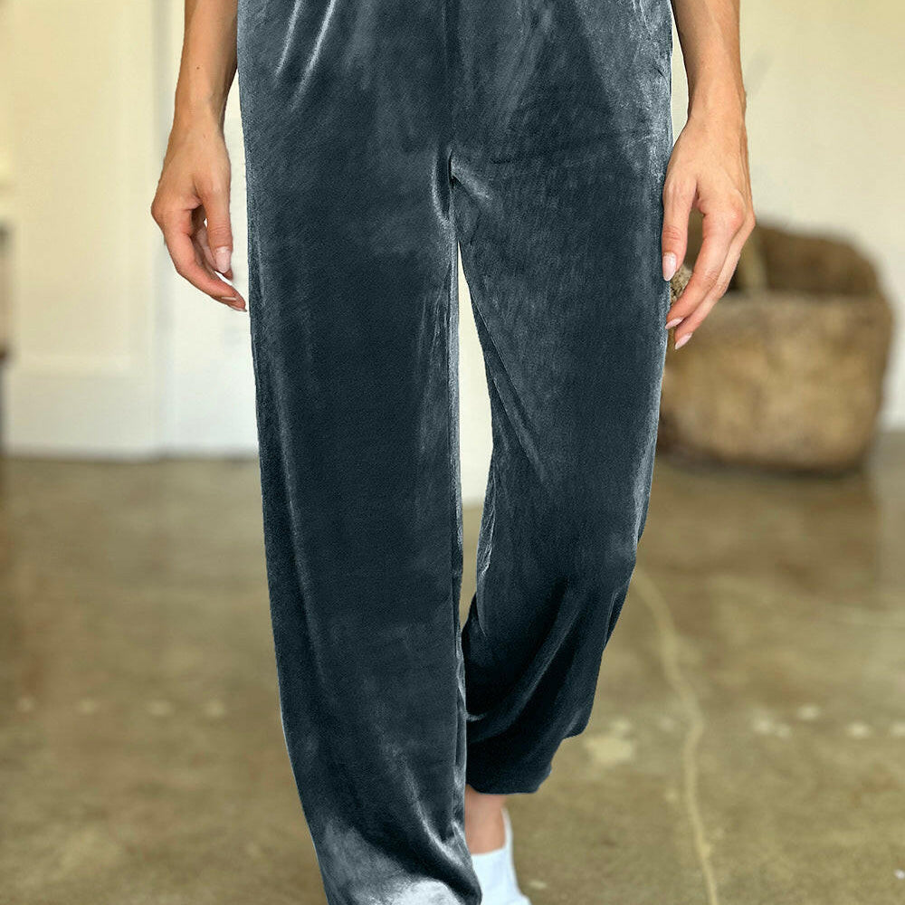 FAM-FAM Pocketed Elastic Waist Joggers-Pants-Krush Kandy, Women's Online Fashion Boutique Located in Phoenix, Arizona (Scottsdale Area)