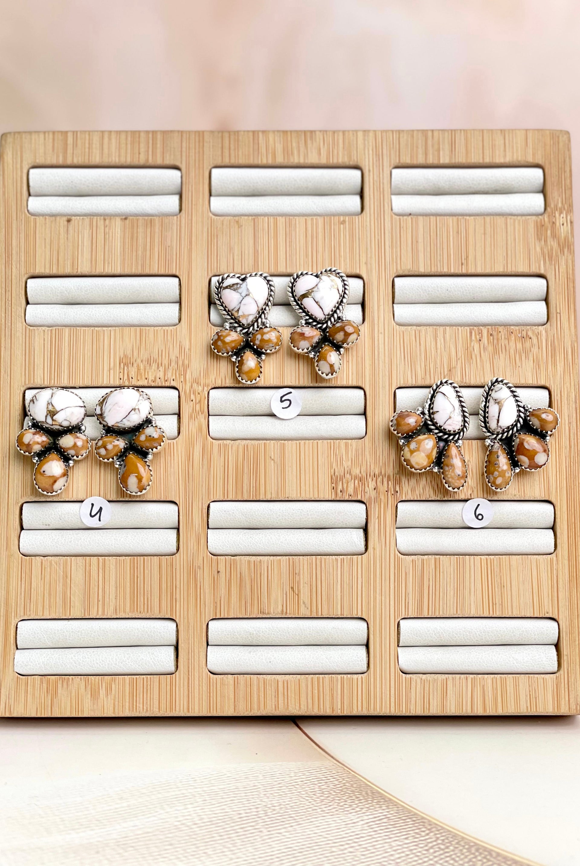 Angel Dahlia & Deer Fawn Earrings no5-Earrings-Krush Kandy, Women's Online Fashion Boutique Located in Phoenix, Arizona (Scottsdale Area)