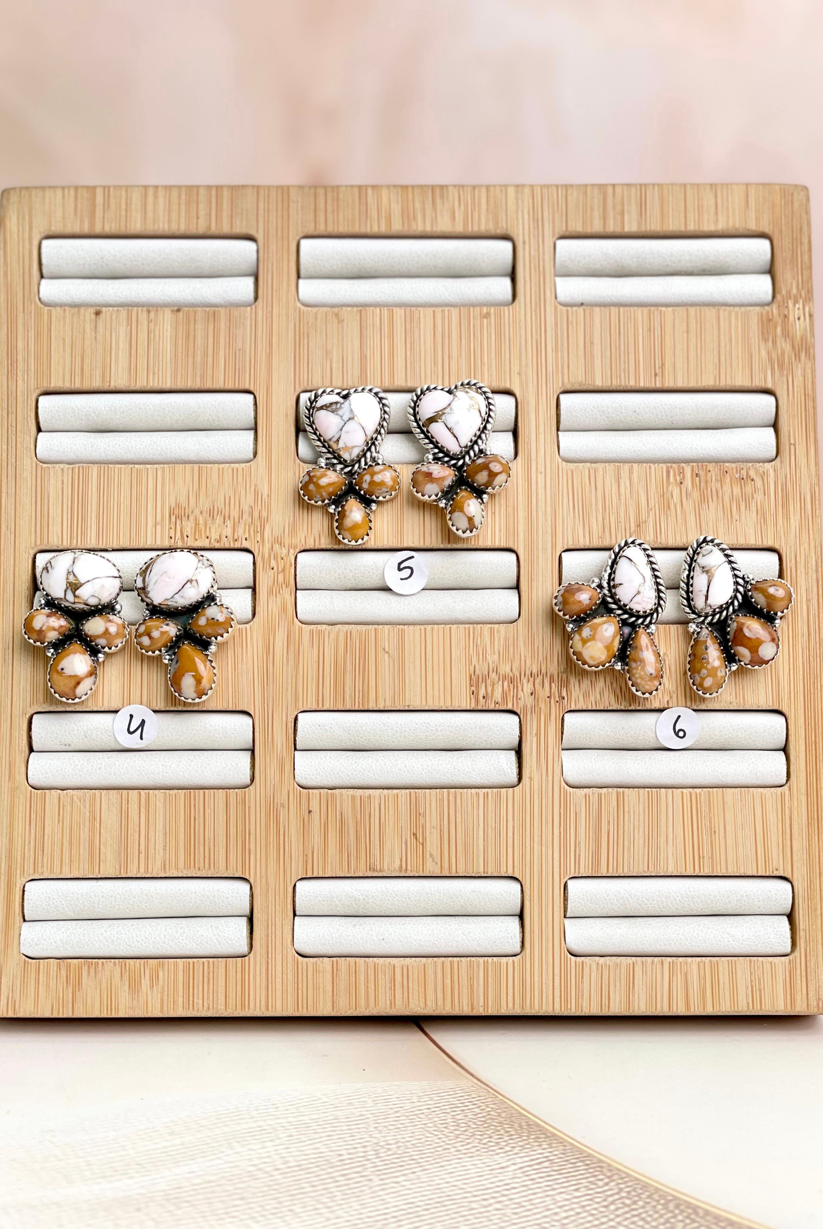 Angel Dahlia & Deer Fawn Earrings no5-Earrings-Krush Kandy, Women's Online Fashion Boutique Located in Phoenix, Arizona (Scottsdale Area)