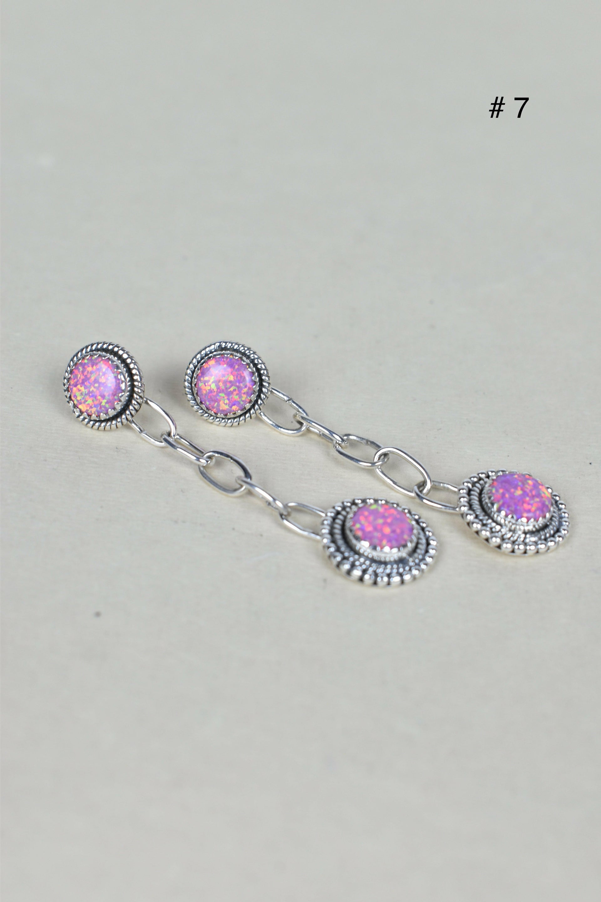 Gem Duet Chain Drop Earrings-Drop Earrings-Krush Kandy, Women's Online Fashion Boutique Located in Phoenix, Arizona (Scottsdale Area)