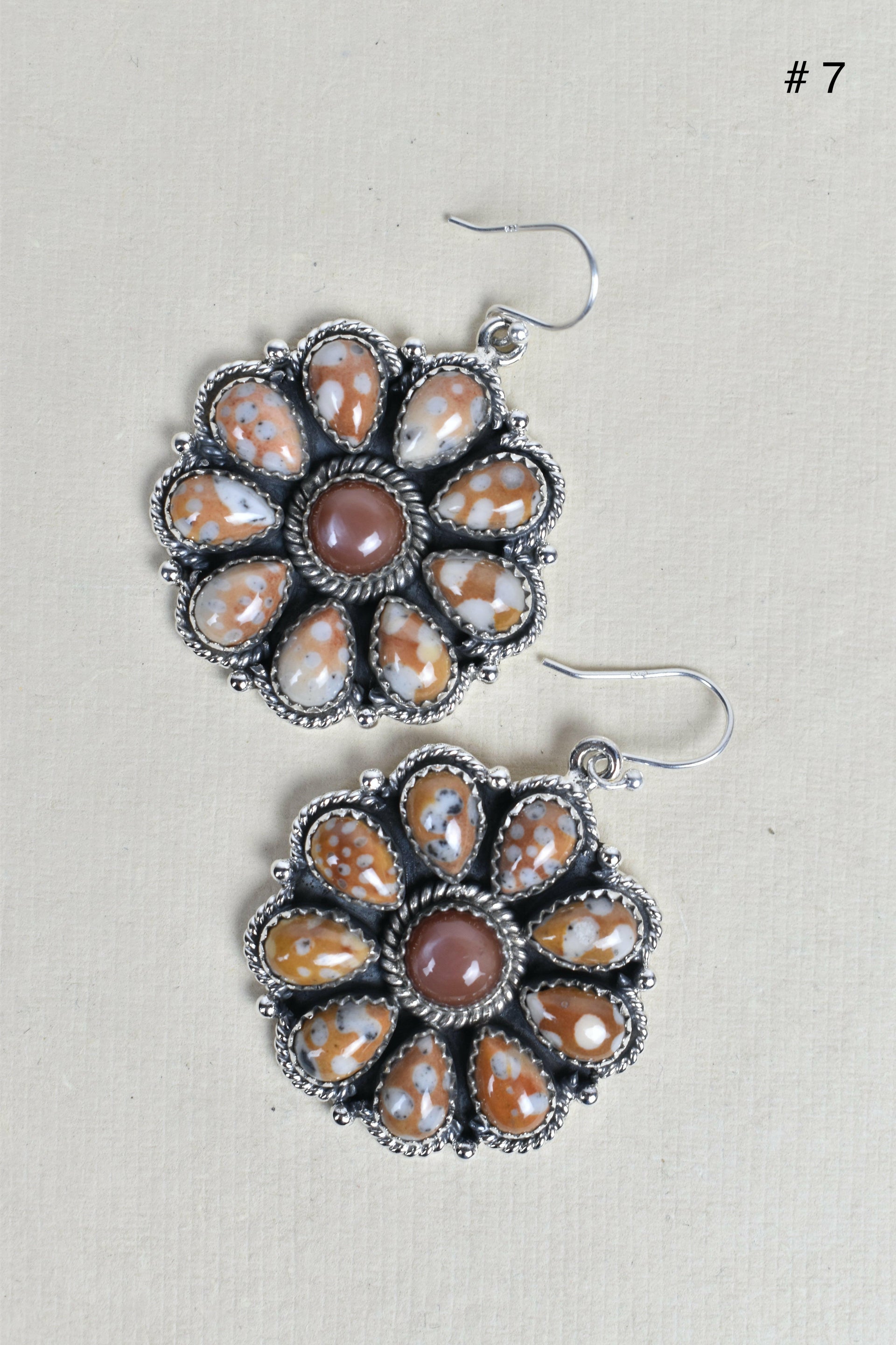 Sterling Silver Concho Cluster Earrings-Stud Earrings-Krush Kandy, Women's Online Fashion Boutique Located in Phoenix, Arizona (Scottsdale Area)